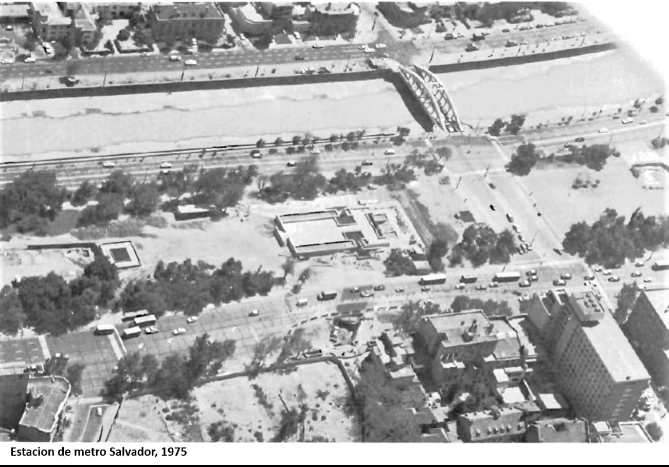 Estacion de metro Salvador - Santiago, 1975