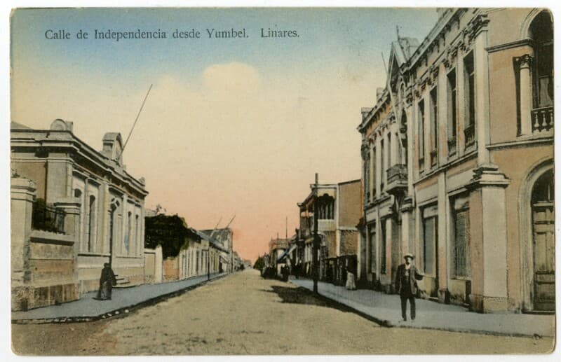 Calle de Independencia desde Yumbel, 1912
