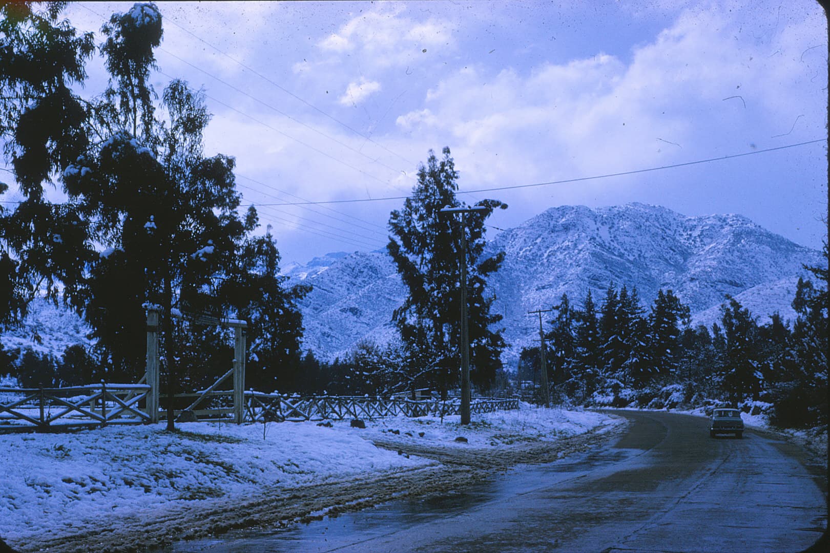 Nieve en Santiago 1971
