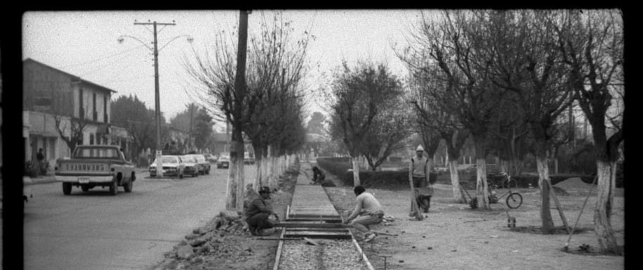 Pavimentacion Avenida Baquedano, 1980
