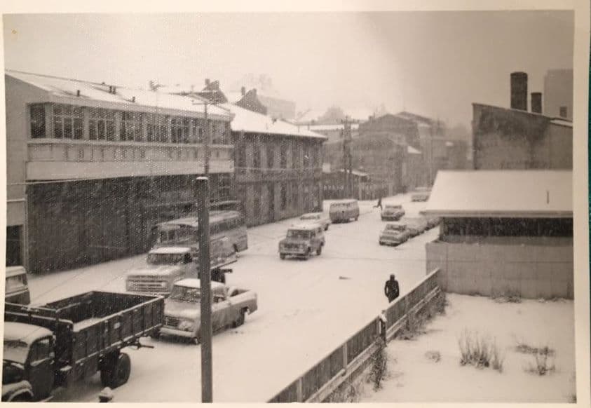 Calle Lautaro Navarro de Punta Arenas en 1970