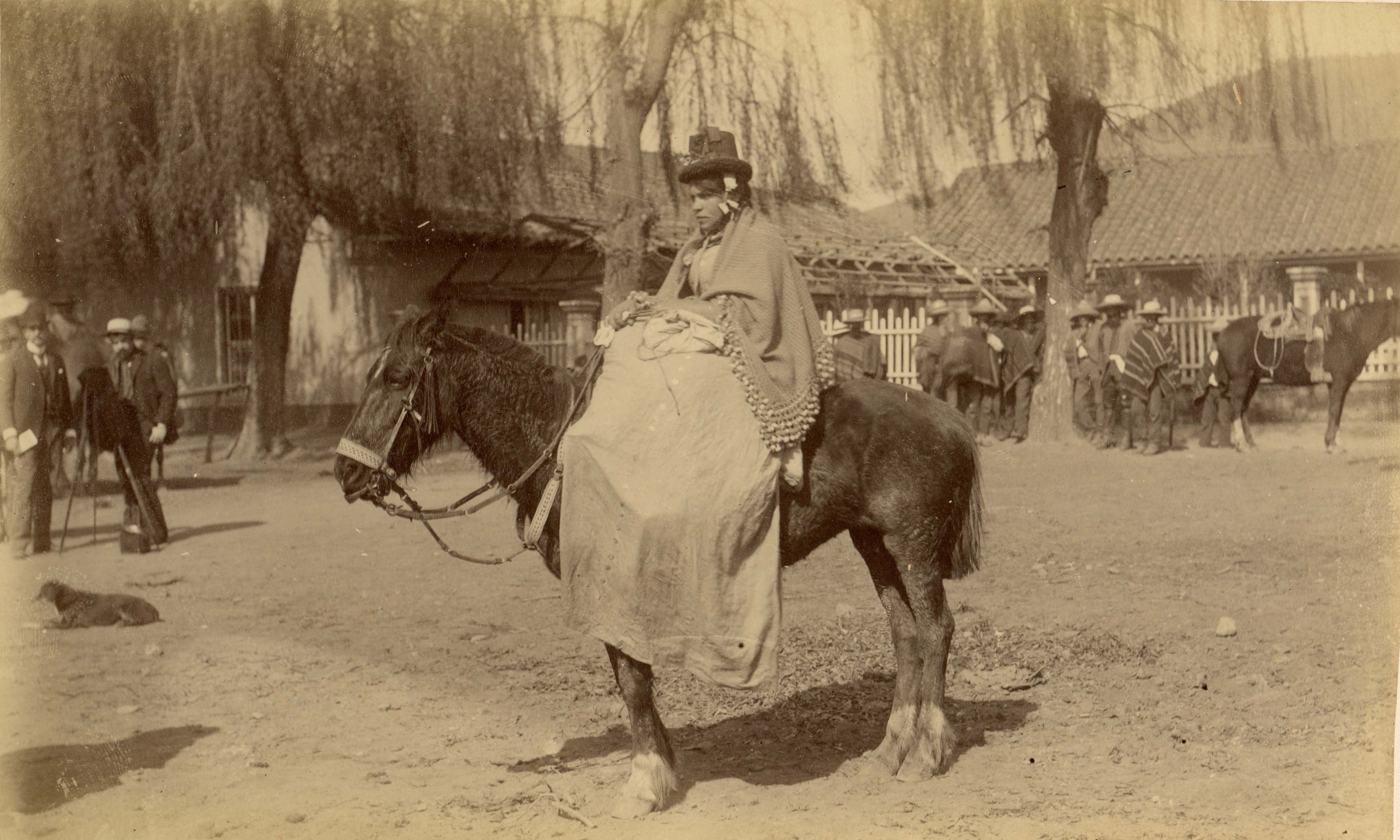 Persona a caballo, zona central, 1888