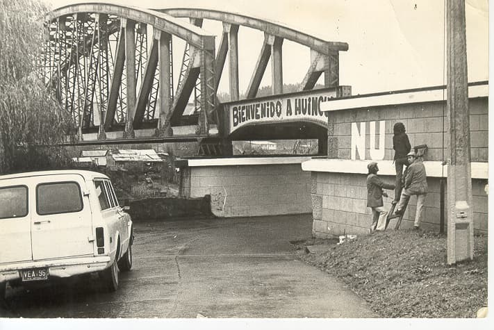 Puente Ferroviario río Cholchol en 1969
