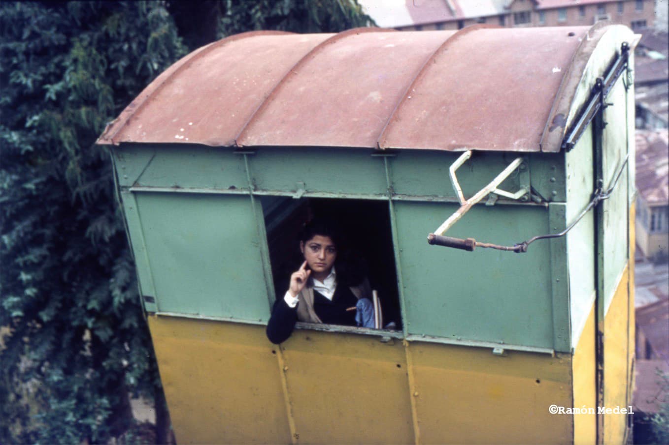 Ascensor del Cerro Larraín de Valparaíso, año 1979