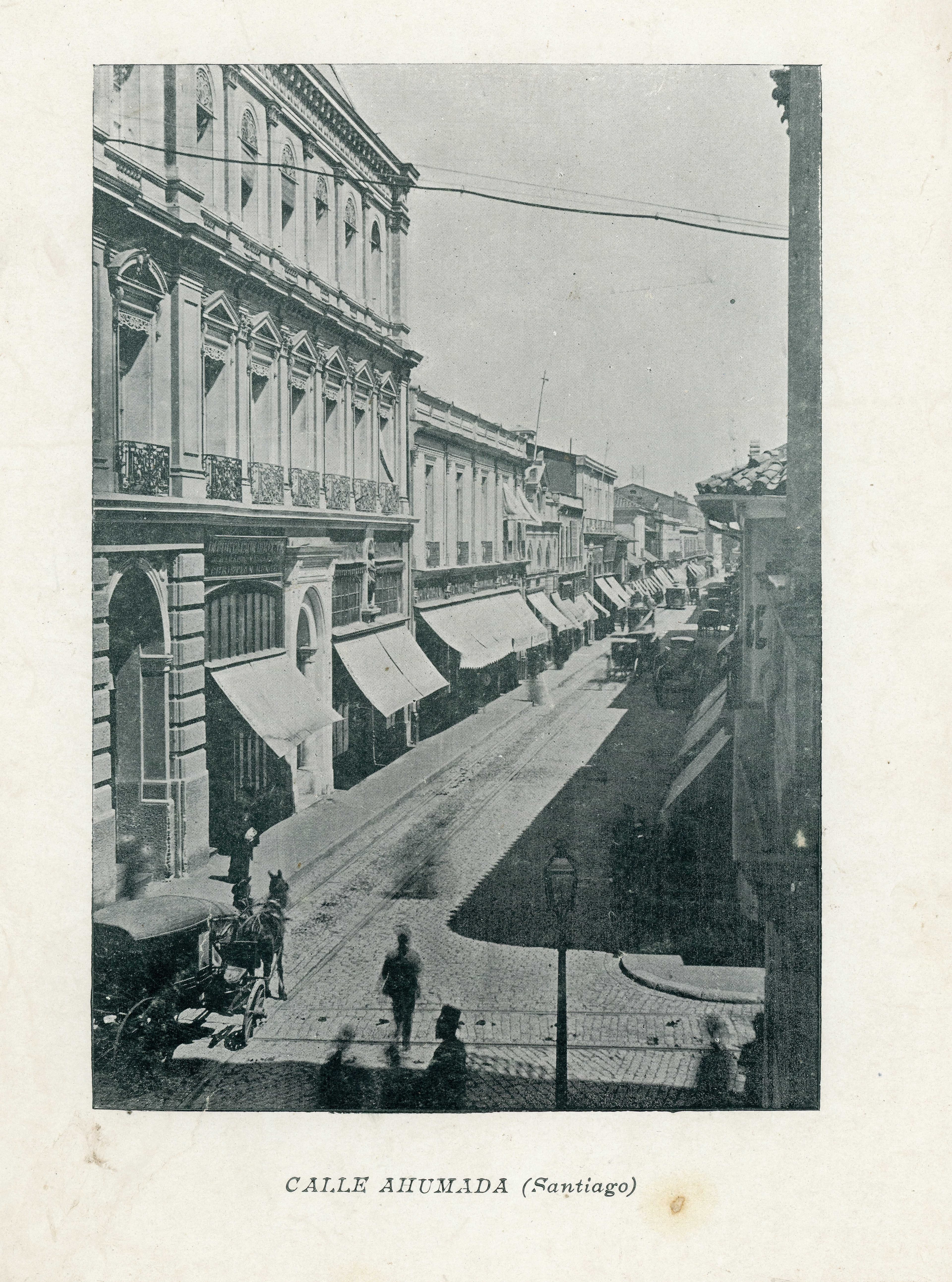 Calle Ahumada de Santiago 1890
