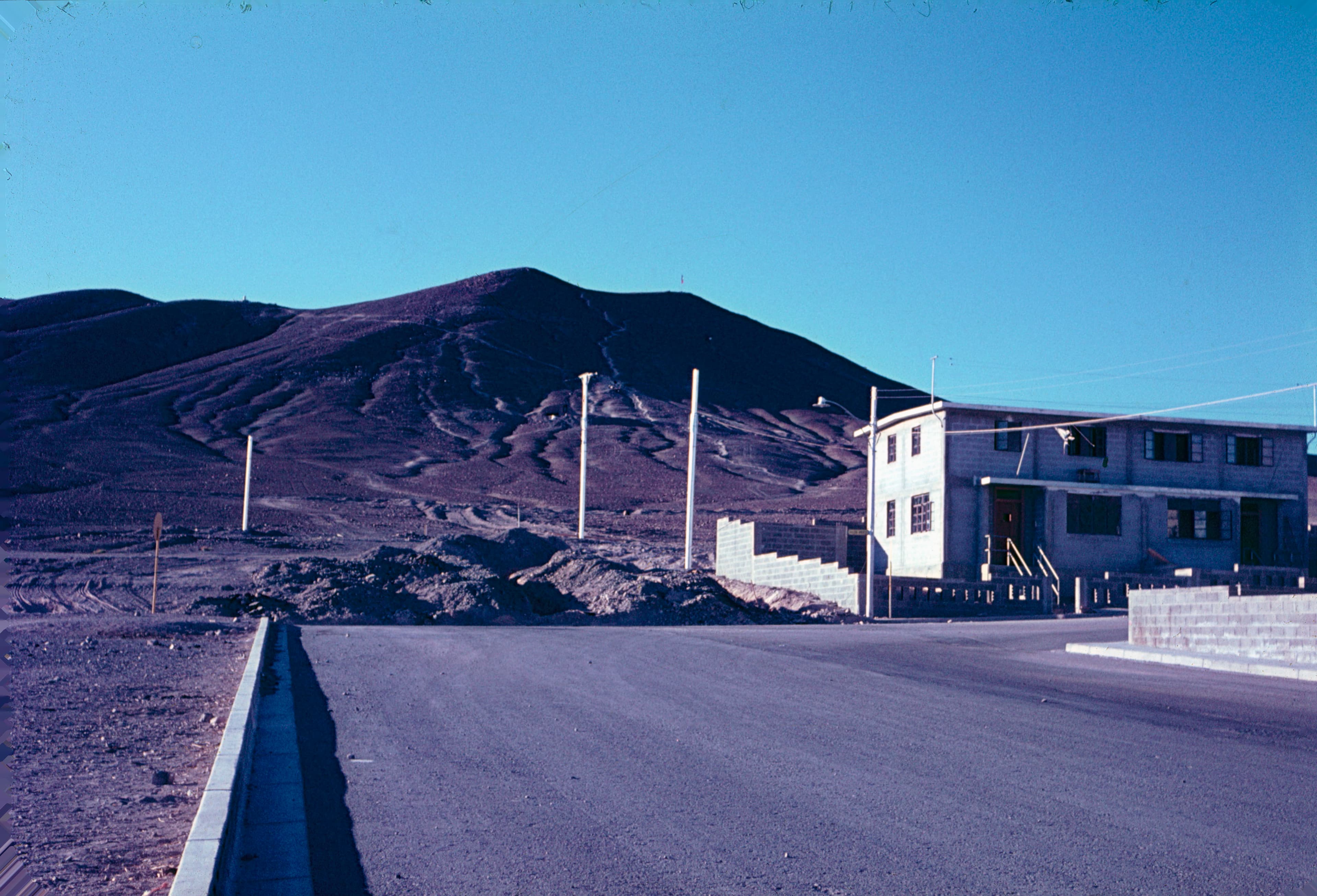 Calle en Campamento minero El Salvador, 1964
