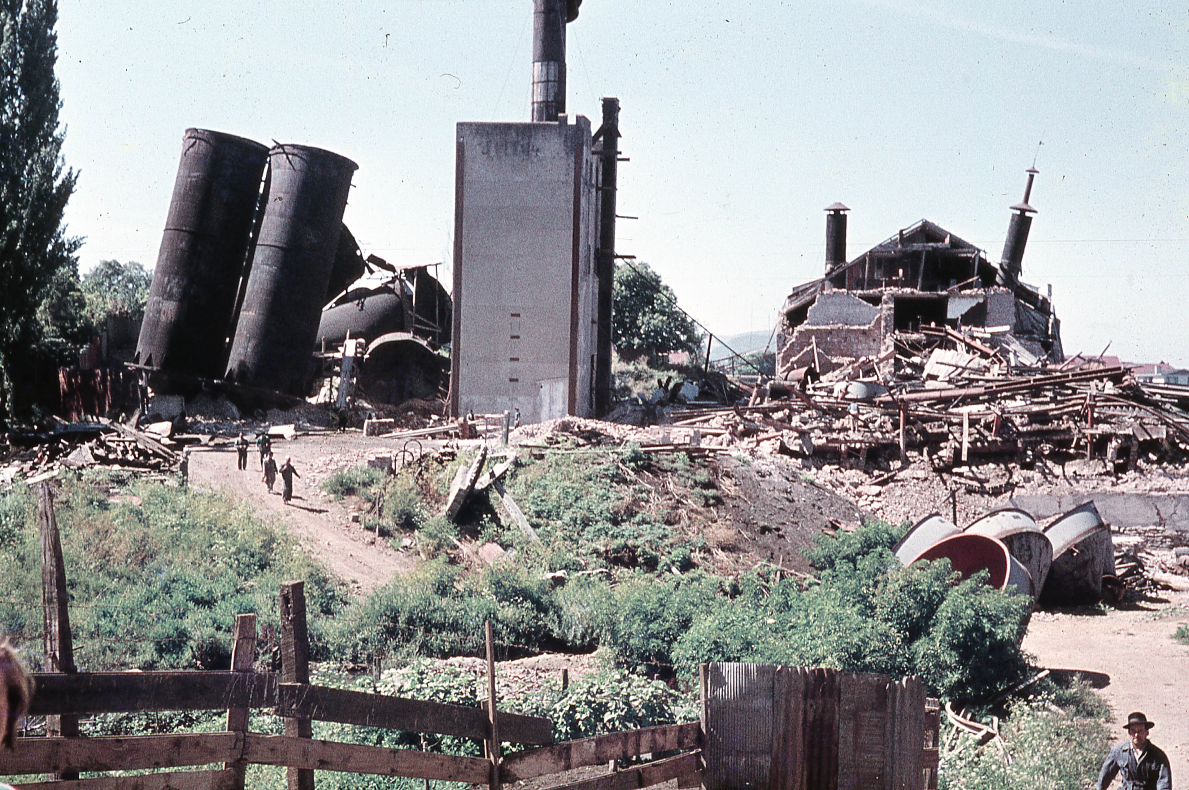 Daños del Terremoto en Corral, 1960
