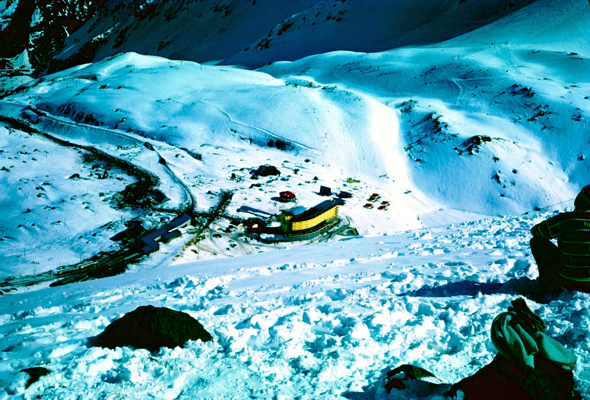 Hotel Portillo desde lo alto, ca. 1964
