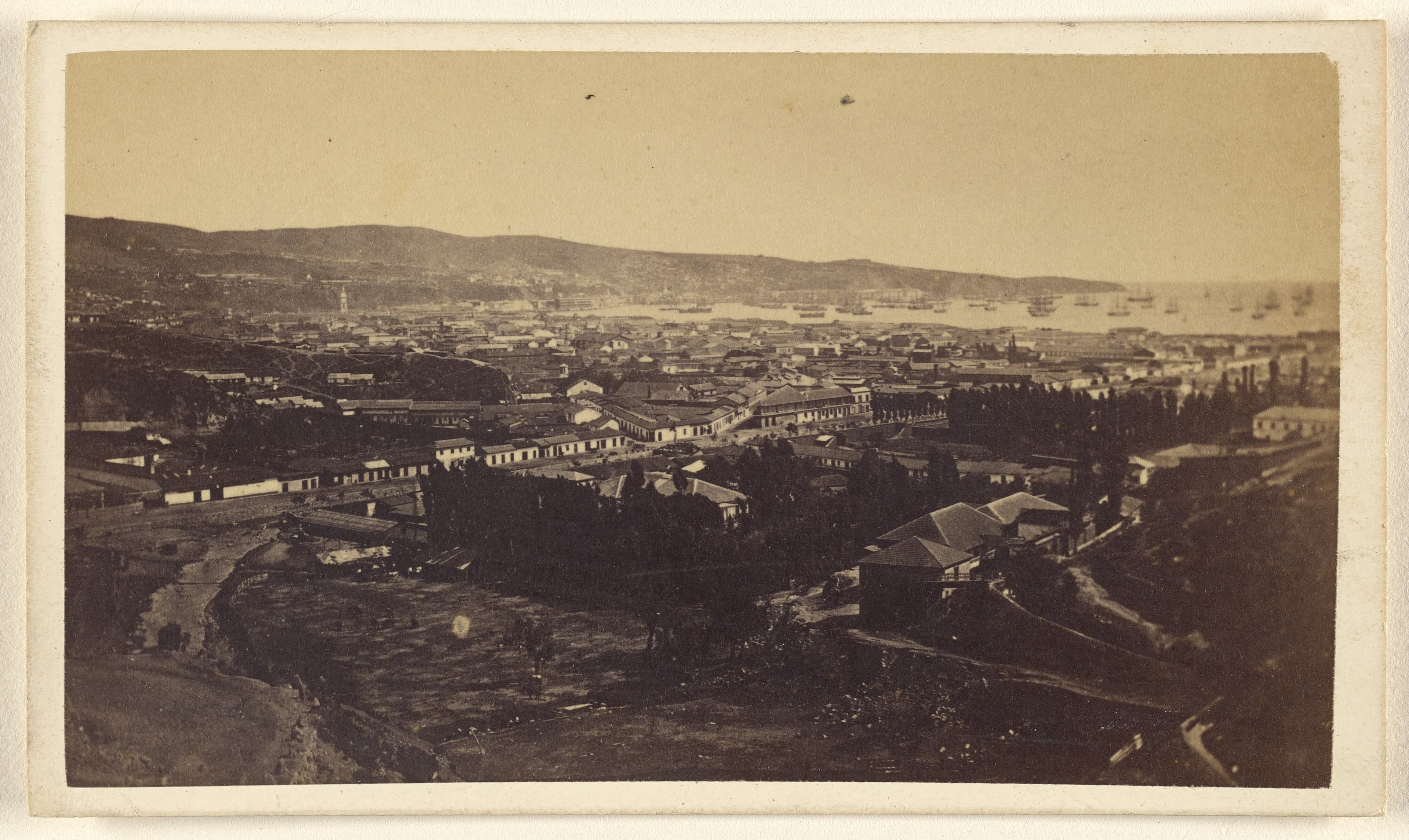 Vista general de Valparaíso, 1860