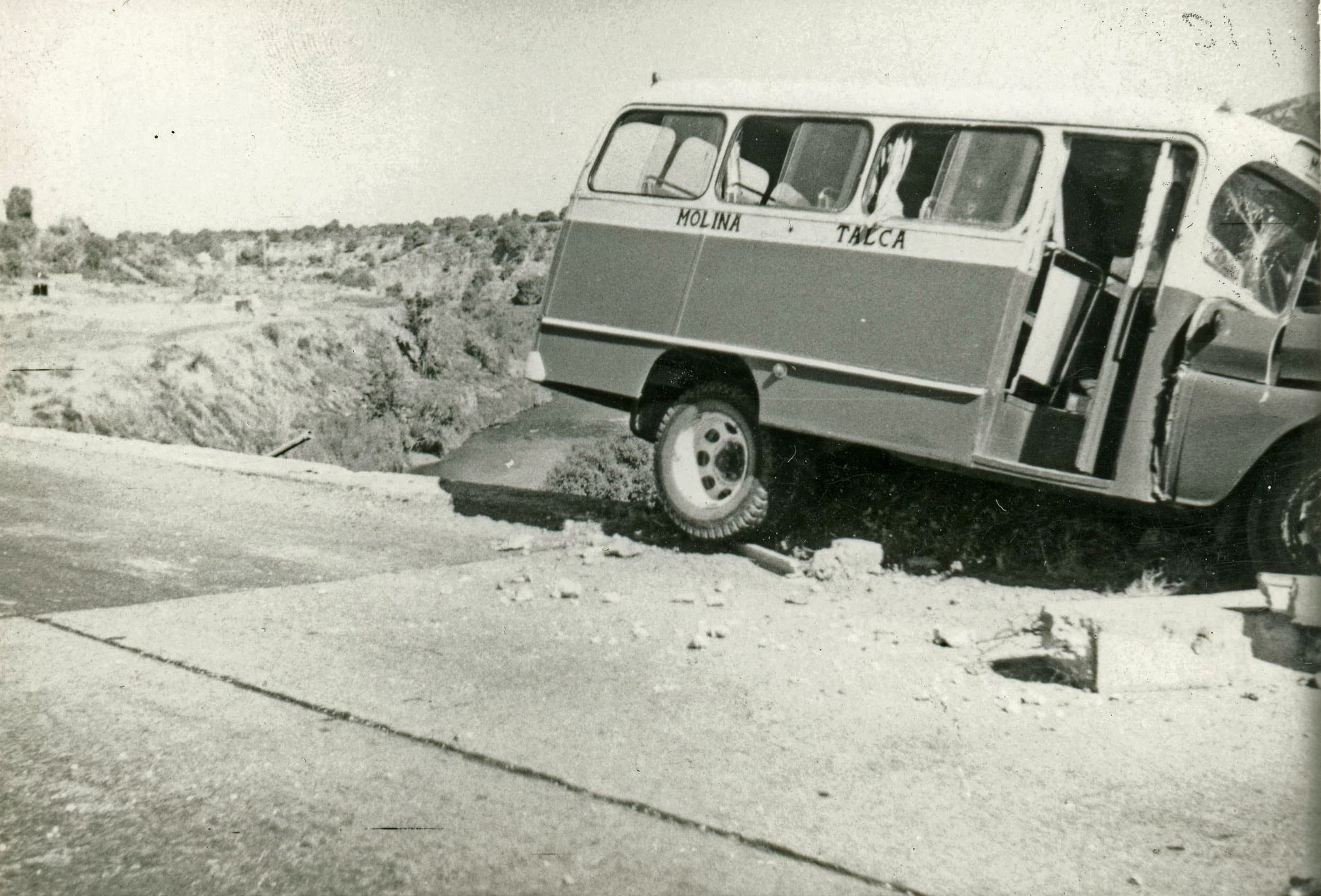 Accidente de Bus en Río Claro, Talca, 1964