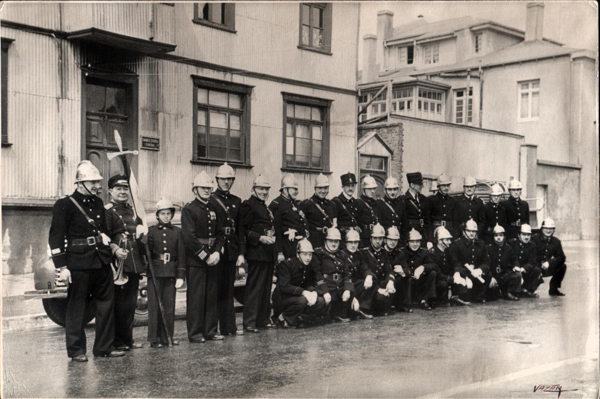 40º aniversario  de la "Pompe France" de Punta Arenas, 1946