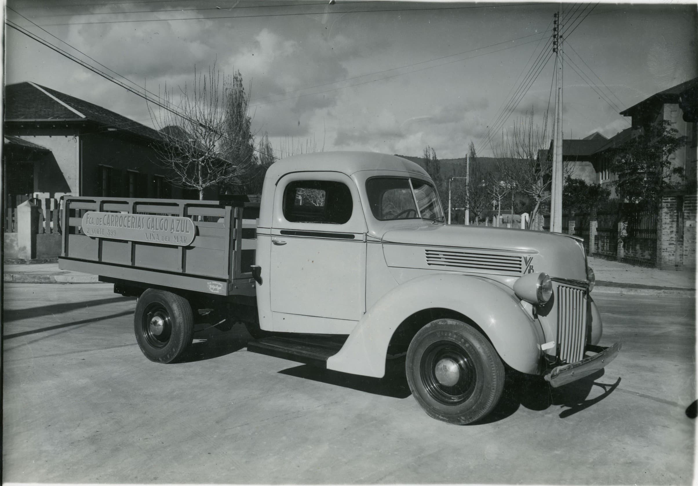 Camión en Viña del Mar, ca. 1950
