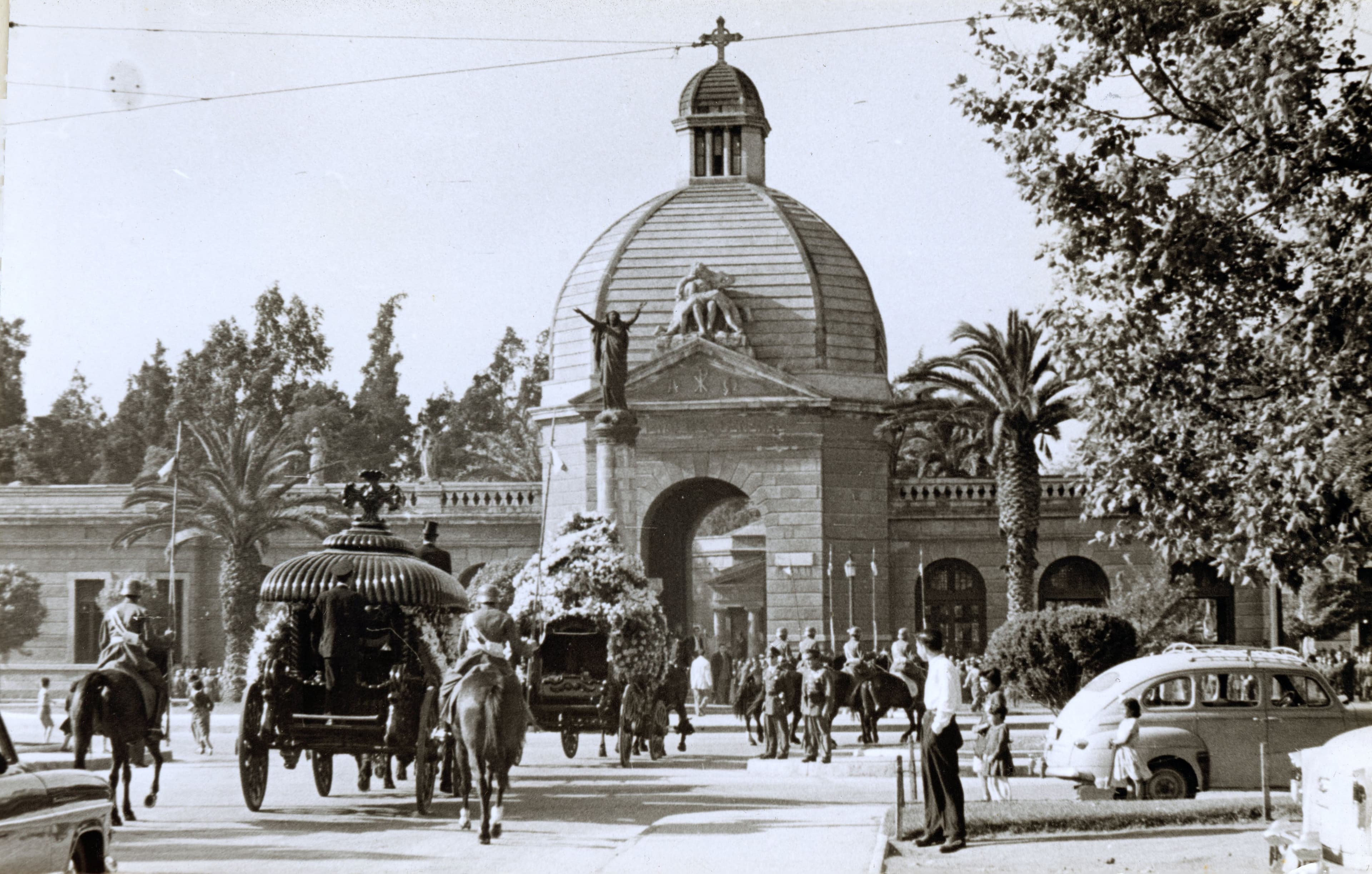 Funeral de Estado en Plaza La Paz, Cementerio General, 1954