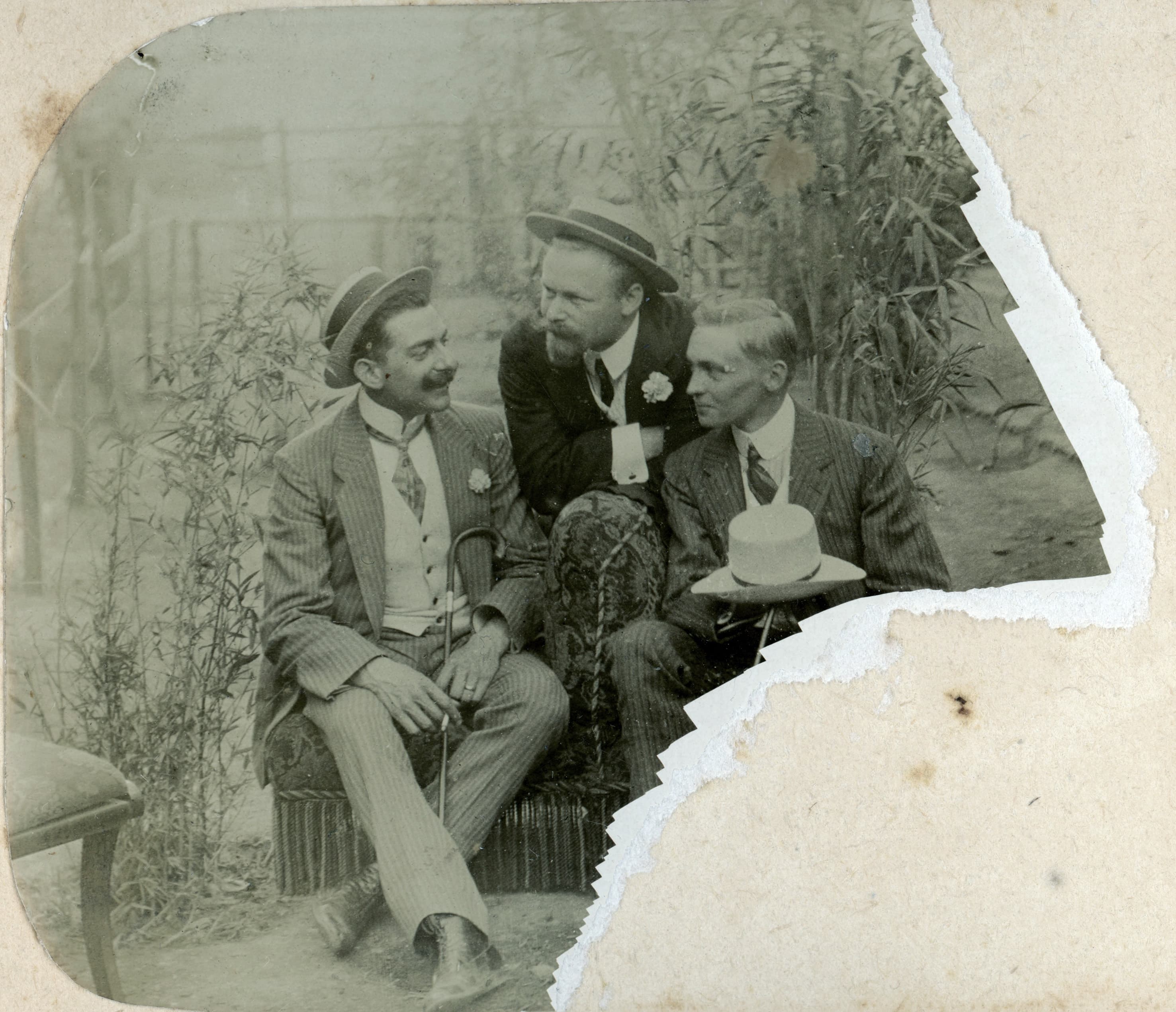 Retrato de tres hombres, ca. 1900