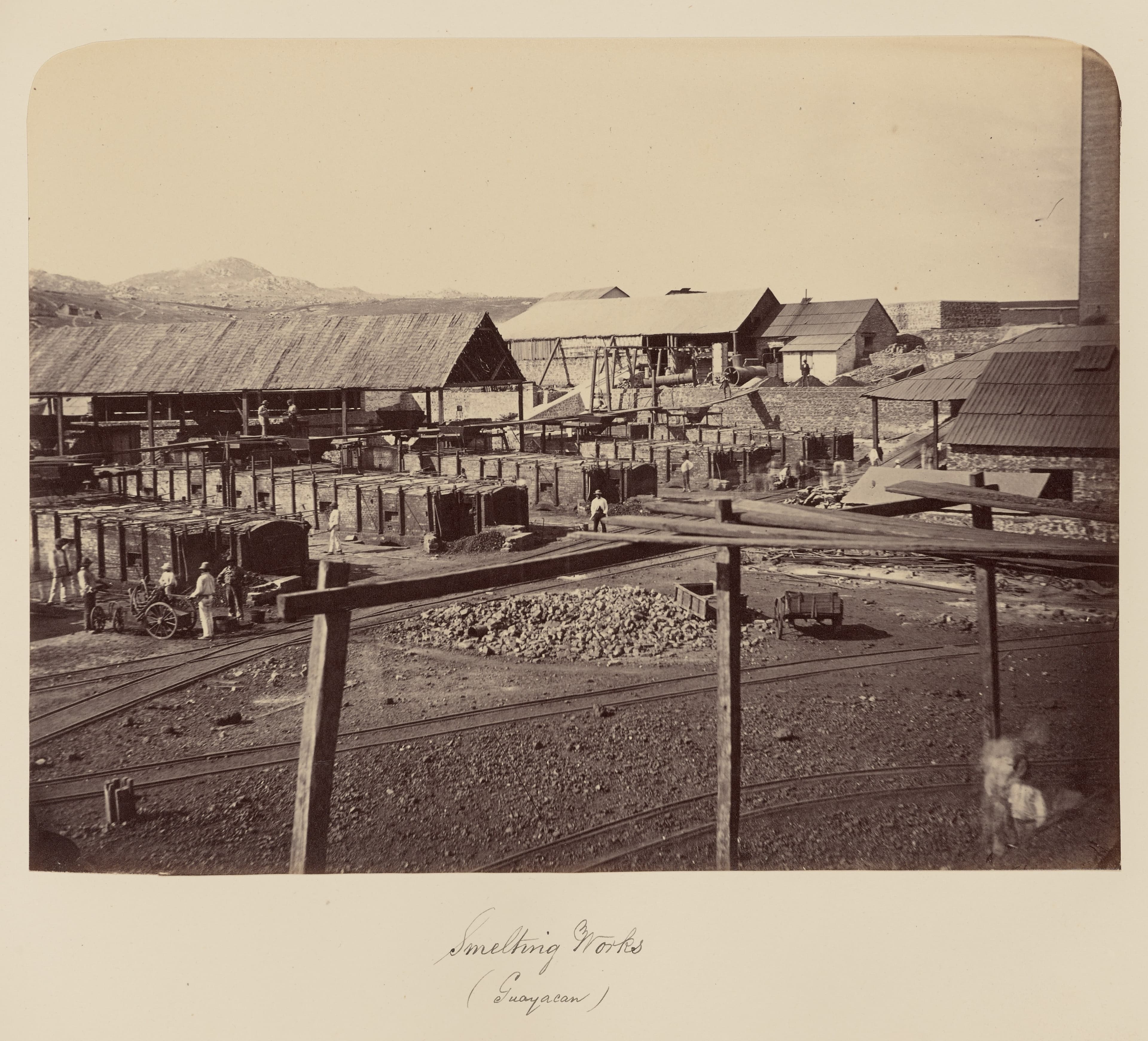 Trabajos de fundición en Guayacán, 1860