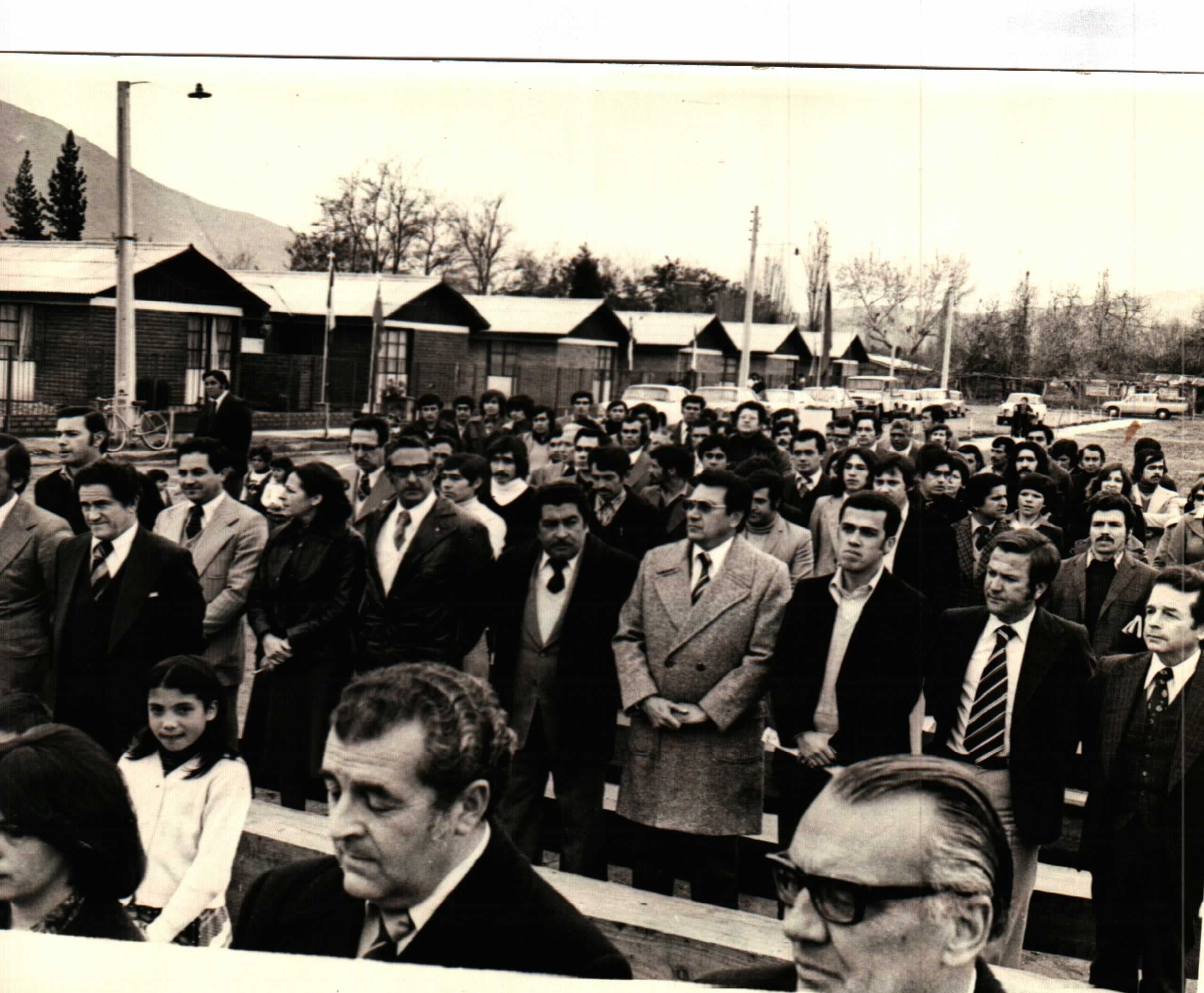 Ceremonia de inauguración de Villa Recsa, Quilicura, 1979