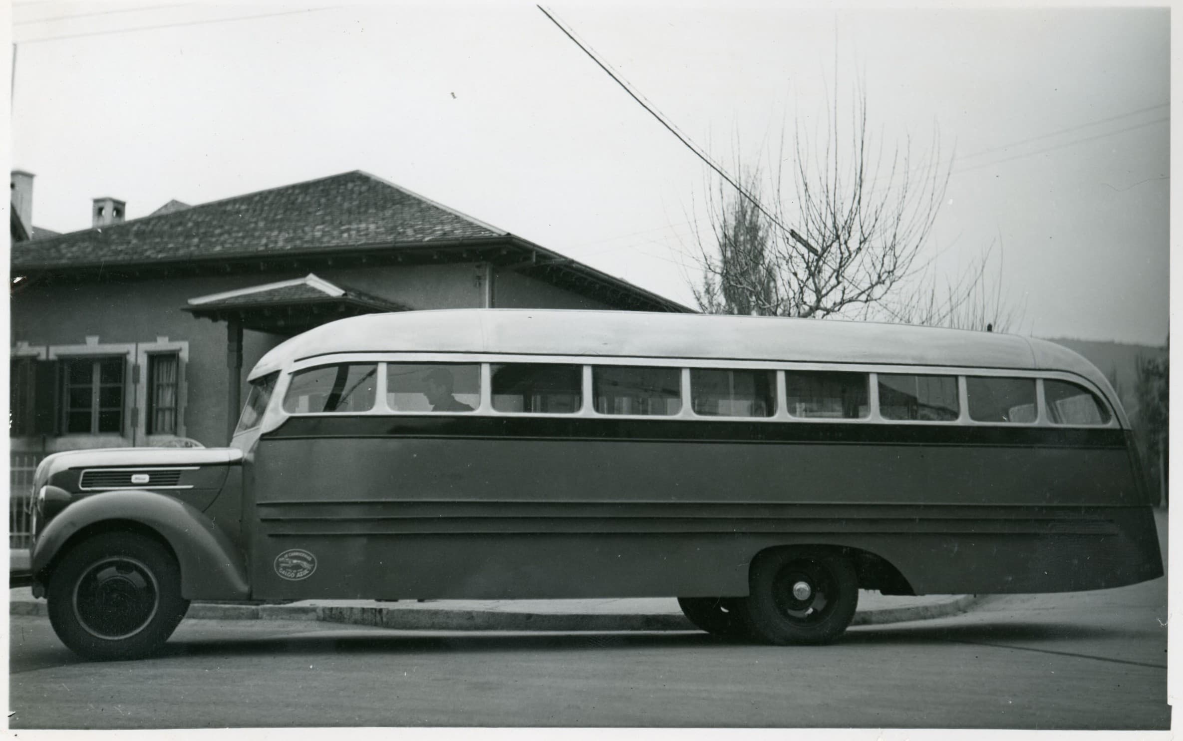 Bus en Viña del Mar, ca. 1950