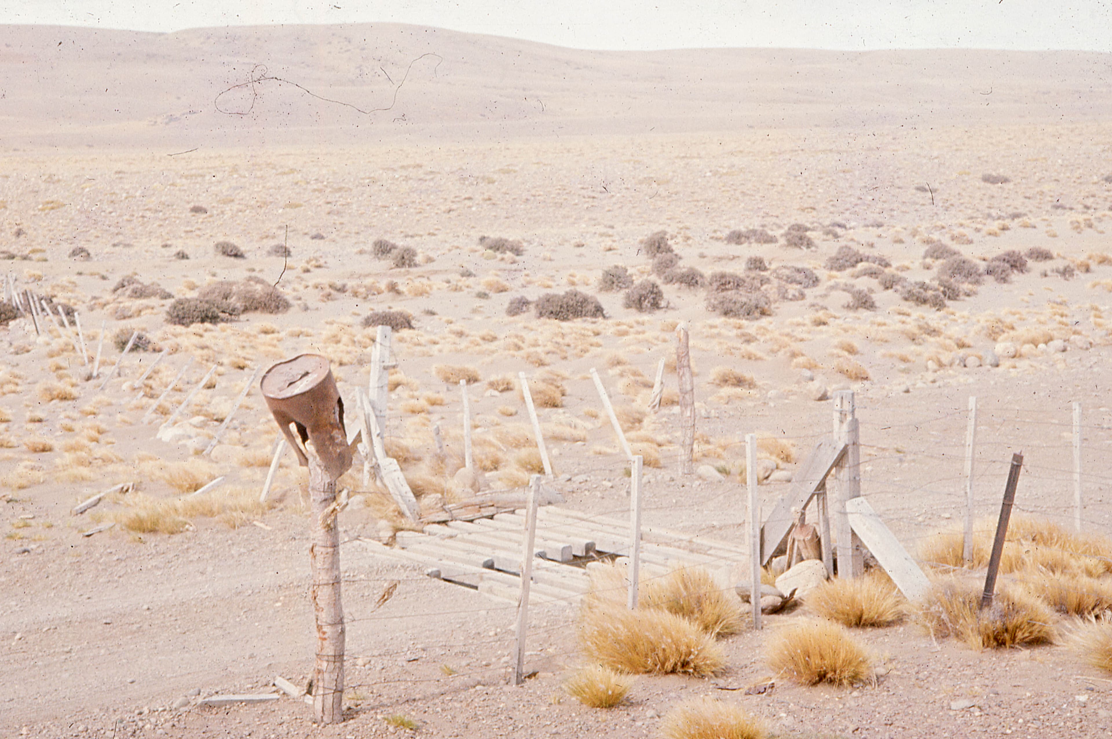 Paisaje árido de la Patagonia en 1941