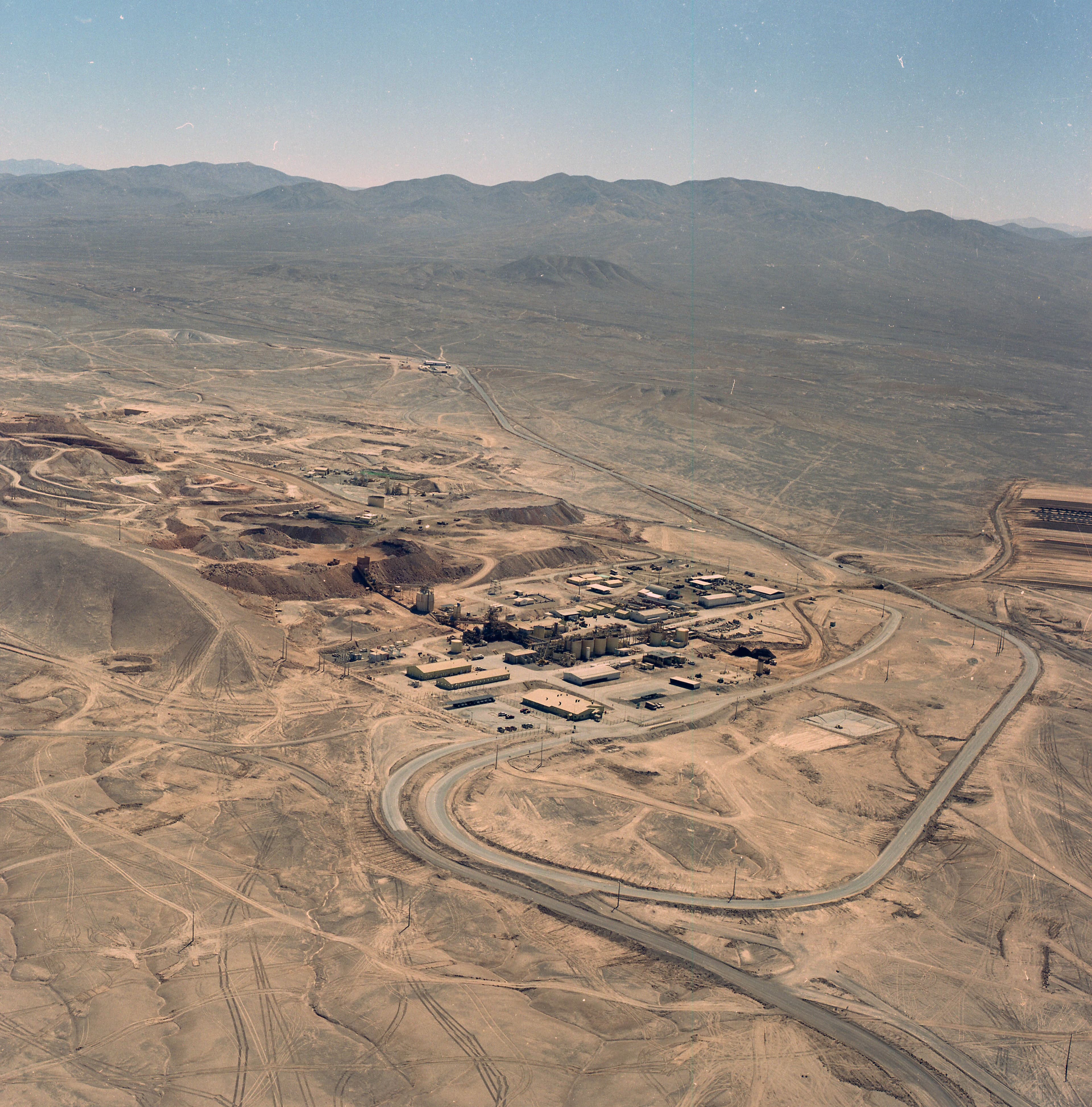 Vista aérea de la mina El Peñón