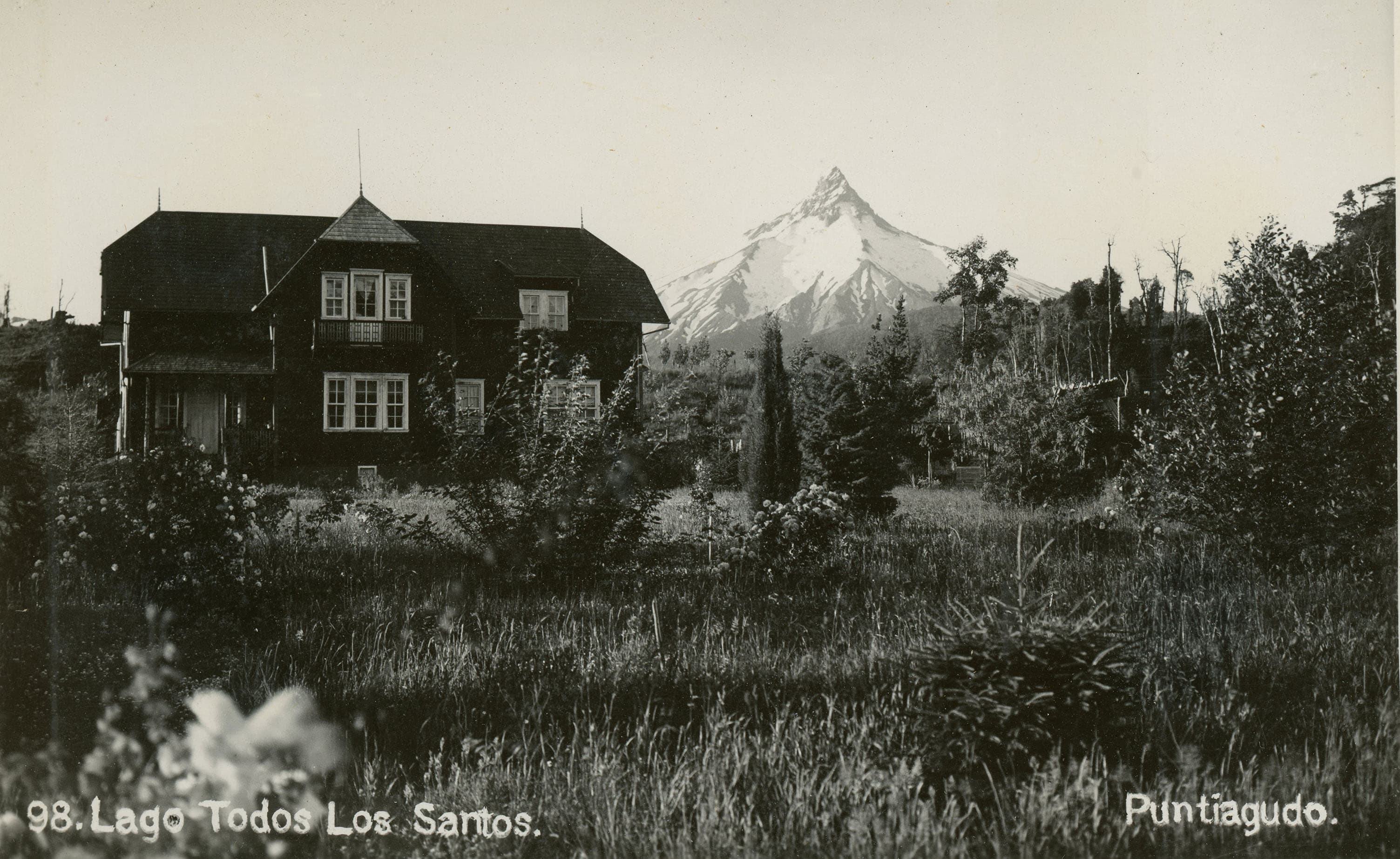 Volcán Puntiagudo desde Todos los Santos, 1930