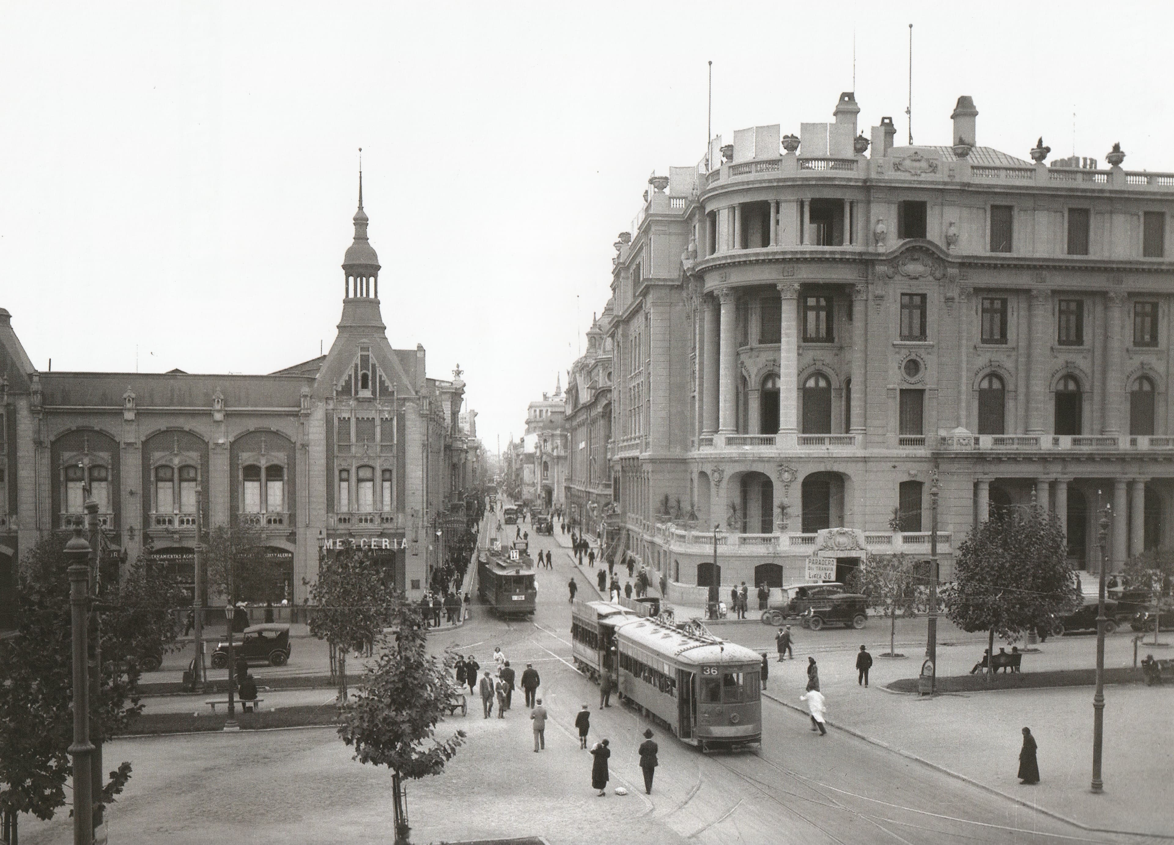 Alameda con Bandera en 1928