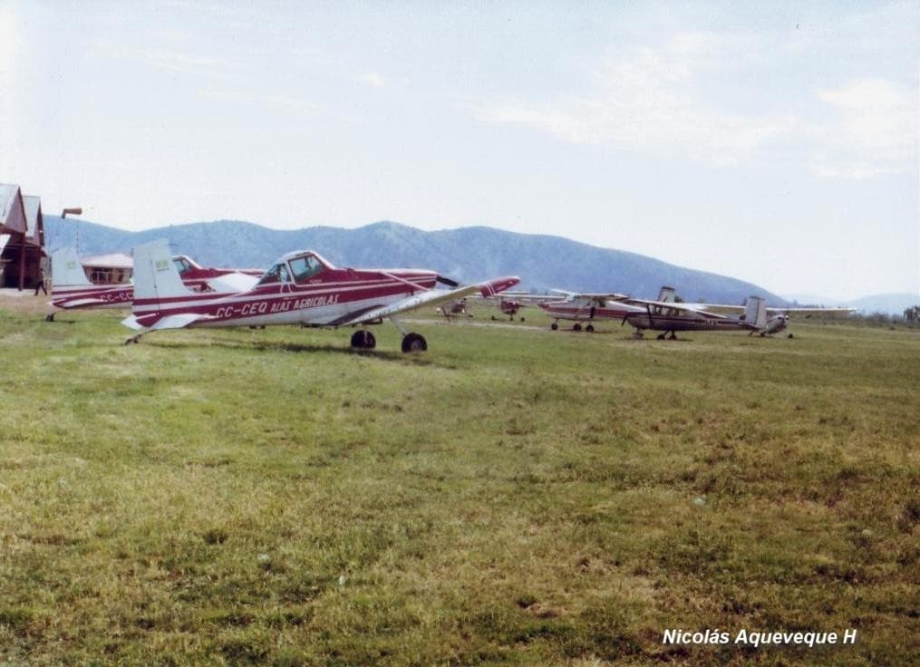 Aerodrómo de Melipilla en 1982