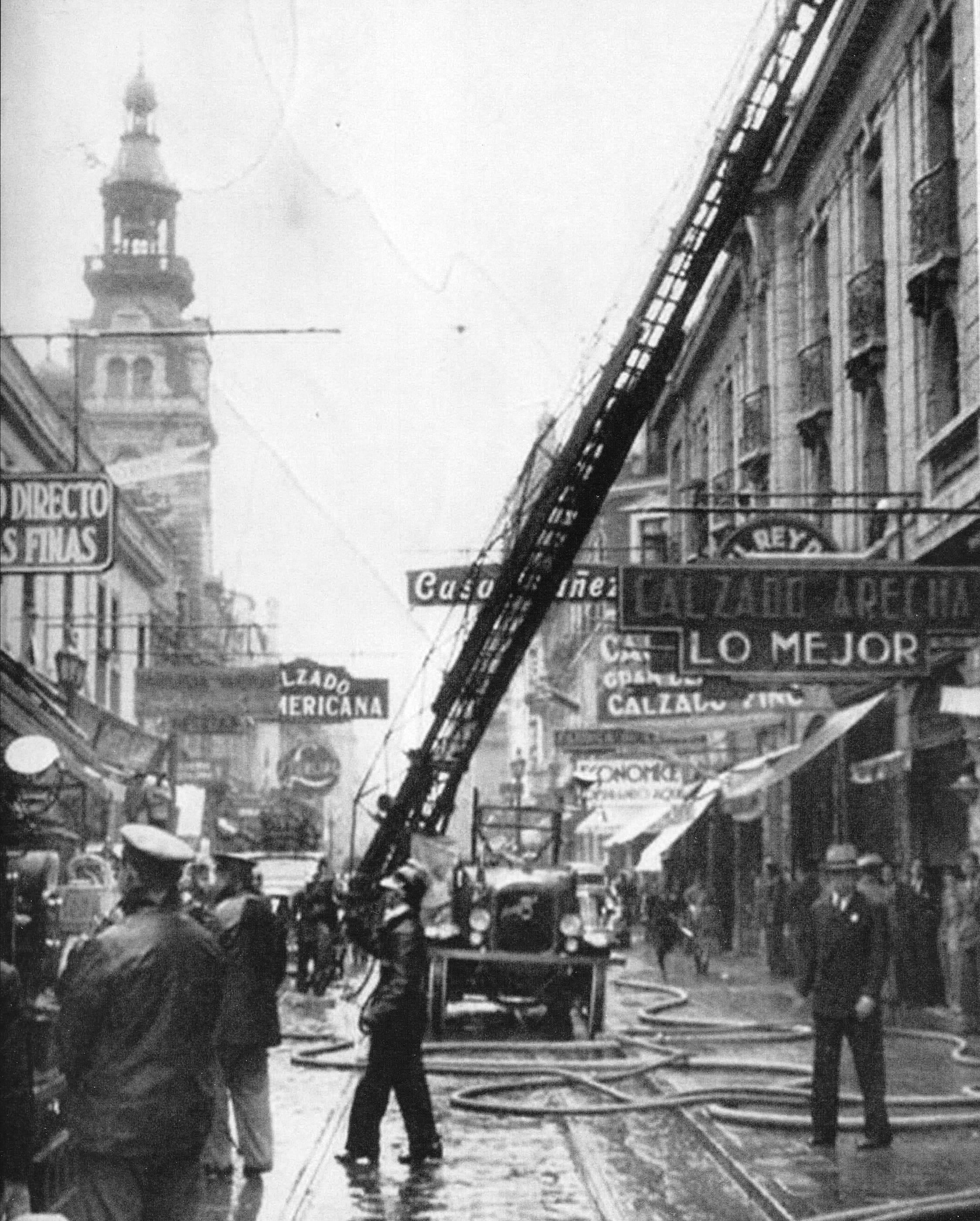 Incendio Santiago Centro 1950