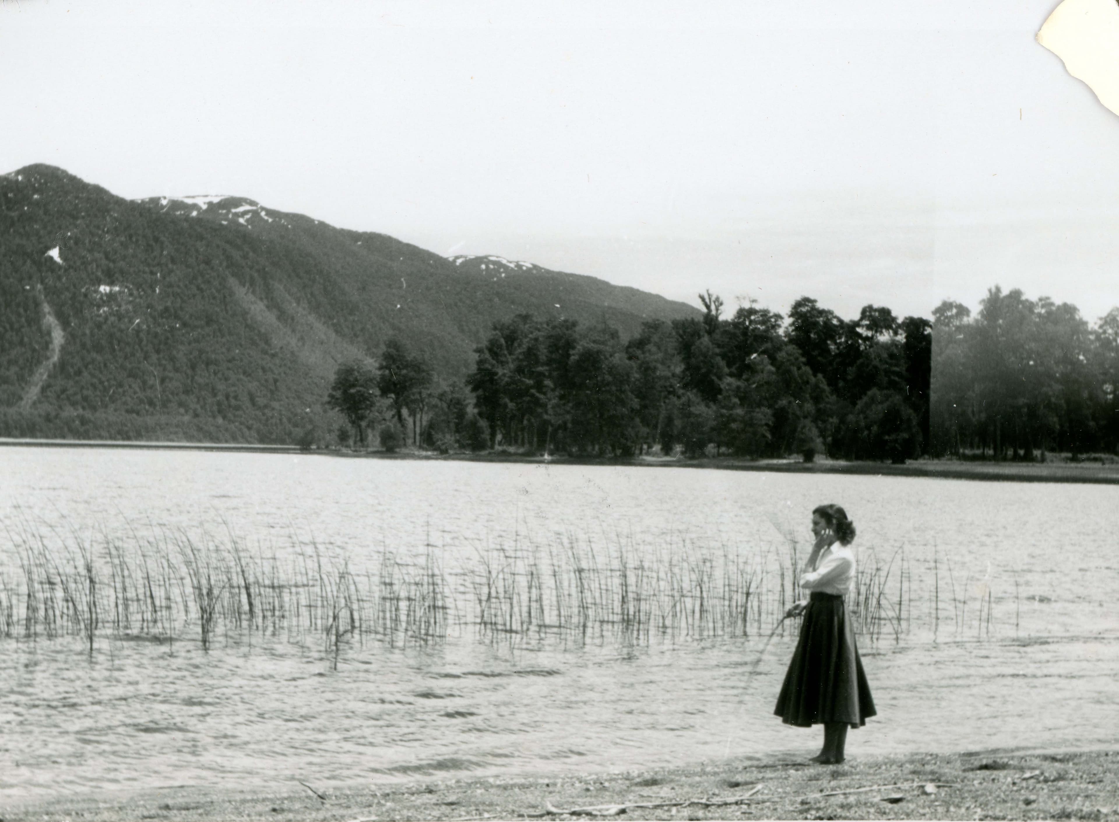 Playa de Lago Pirihueico, 1955