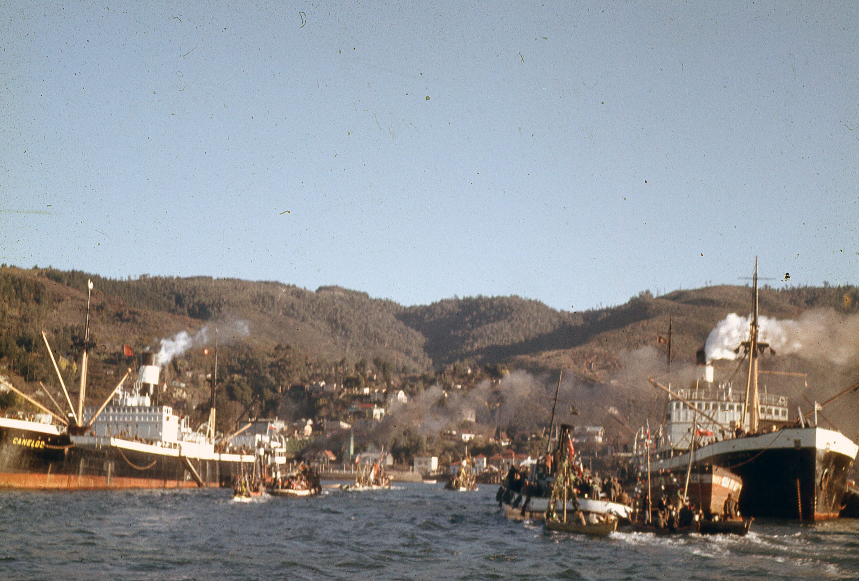 Puerto de Corral, 1960, previo al Terremoto
