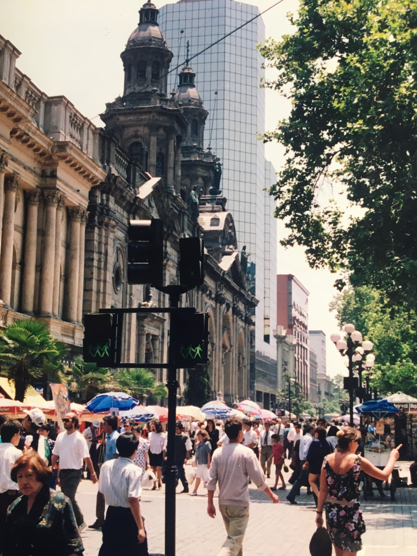 Paseo Ahumada, Catedral de Santiago y Plaza de Armas, 1994
