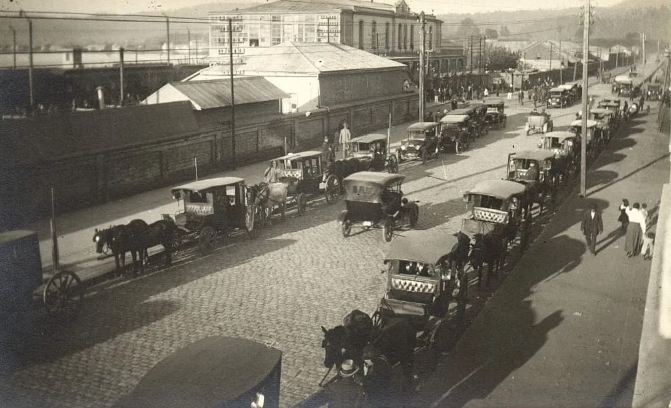 Estación de trenes de Valdivia 1910