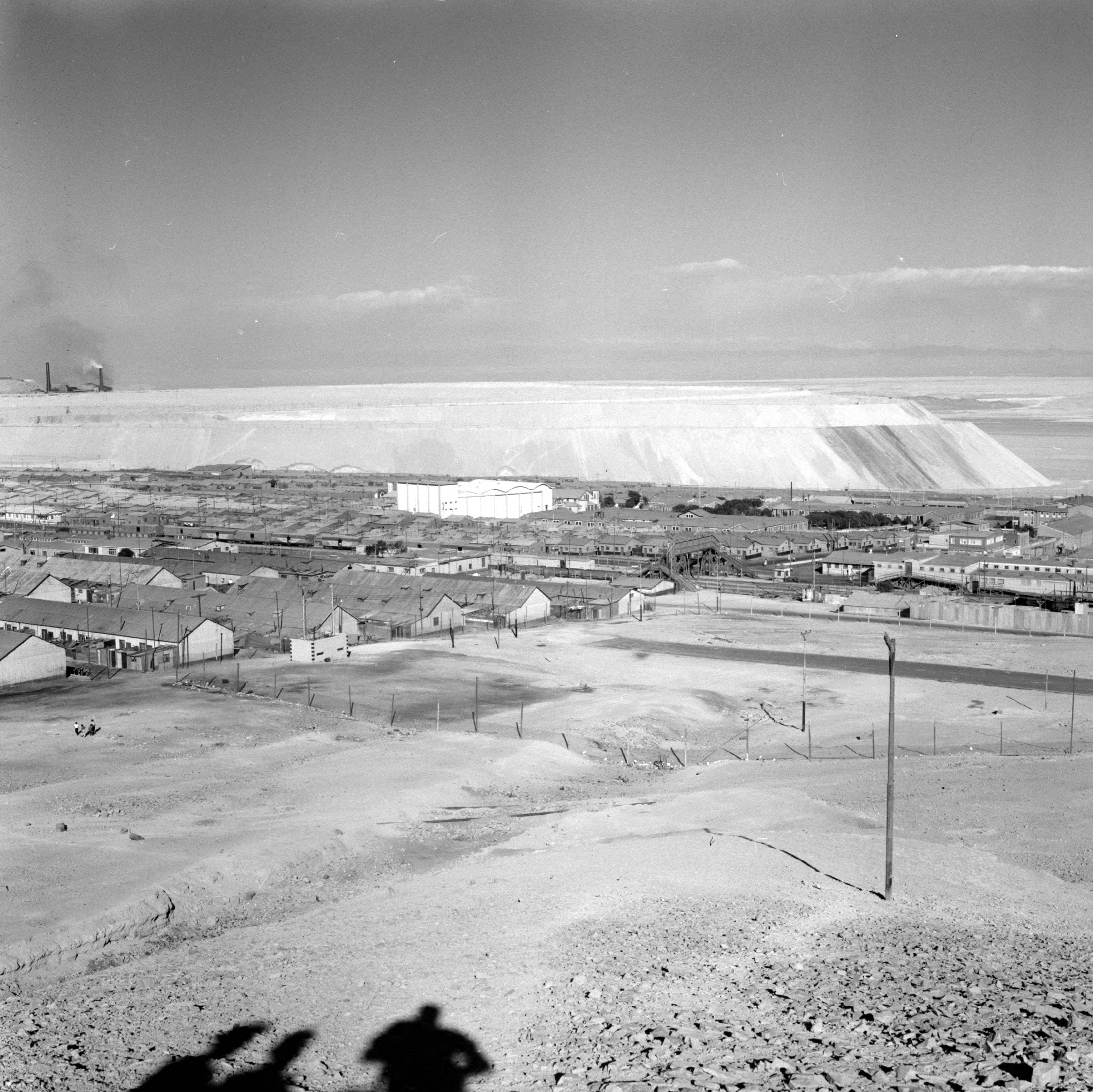Yacimiento minero de cobre en Chuquicamata ca. 1960.