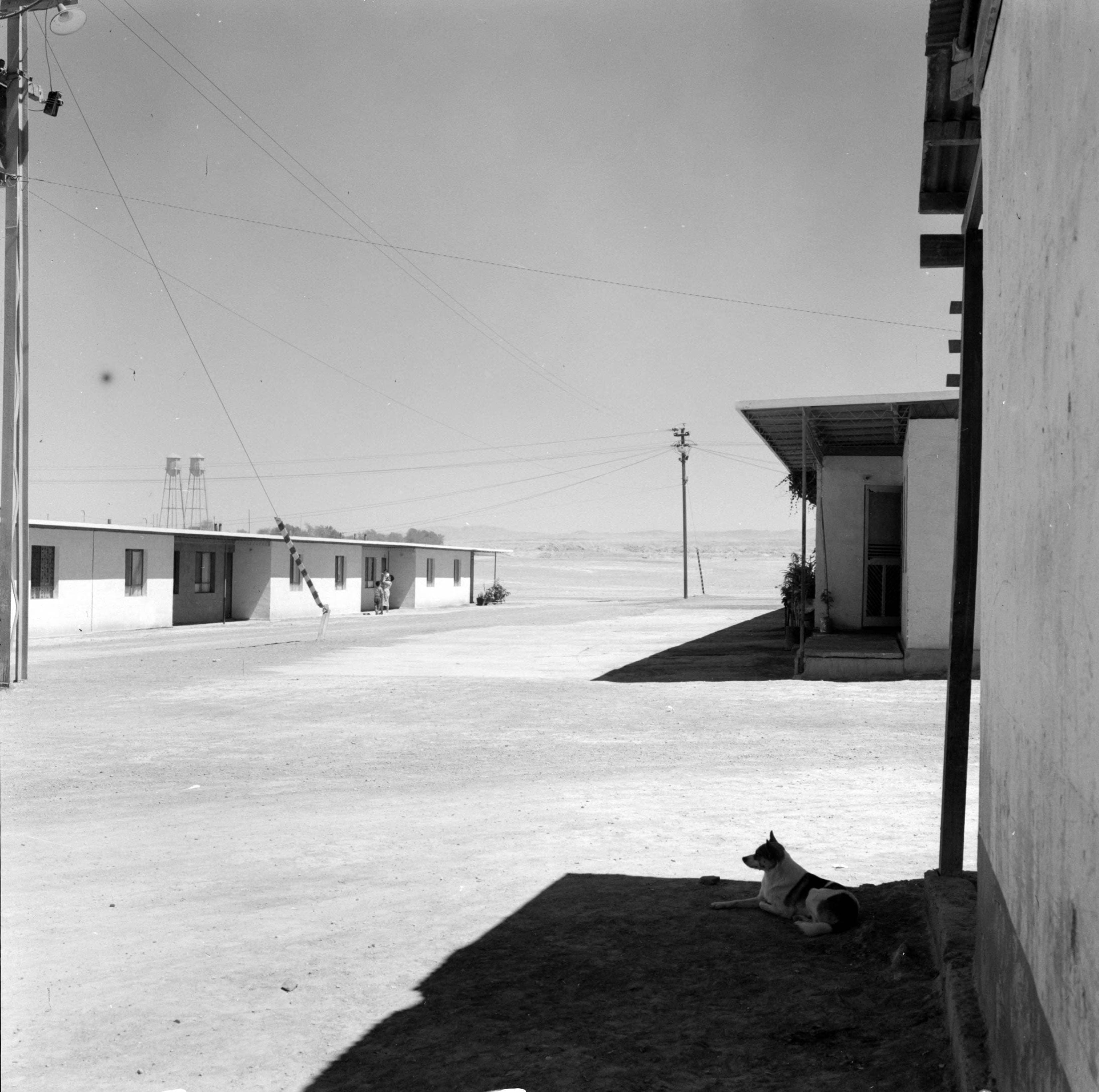 Viviendas en la fábrica de nitrato de Oficina María Elena ca. 1960.