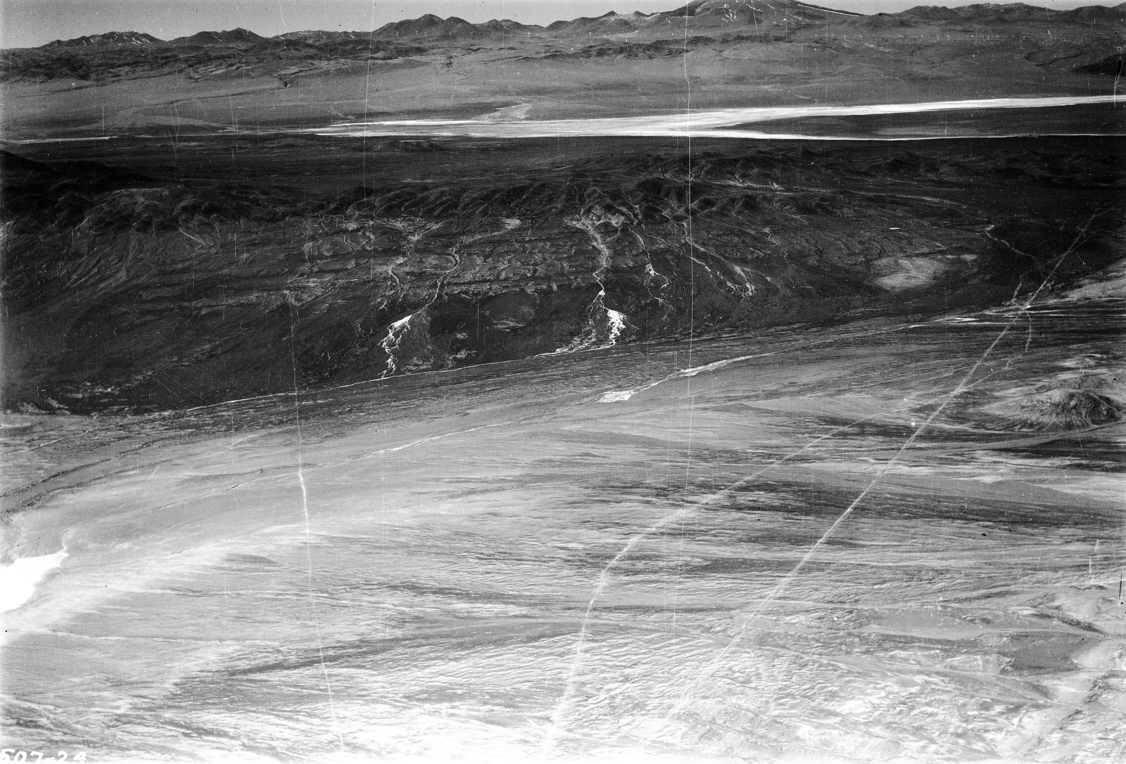 Vista aérea del Parque Nacional Llullaillaco 1937.