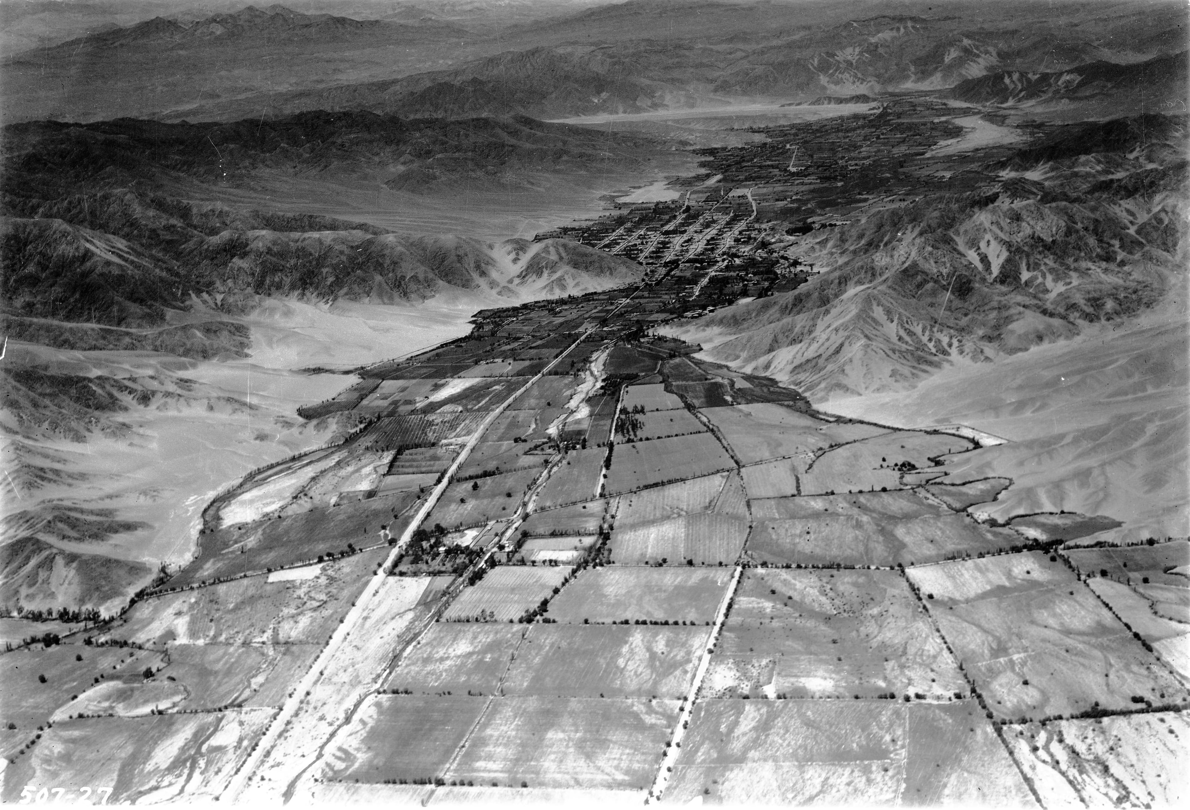 Vista aérea de Copiapó 1937.
