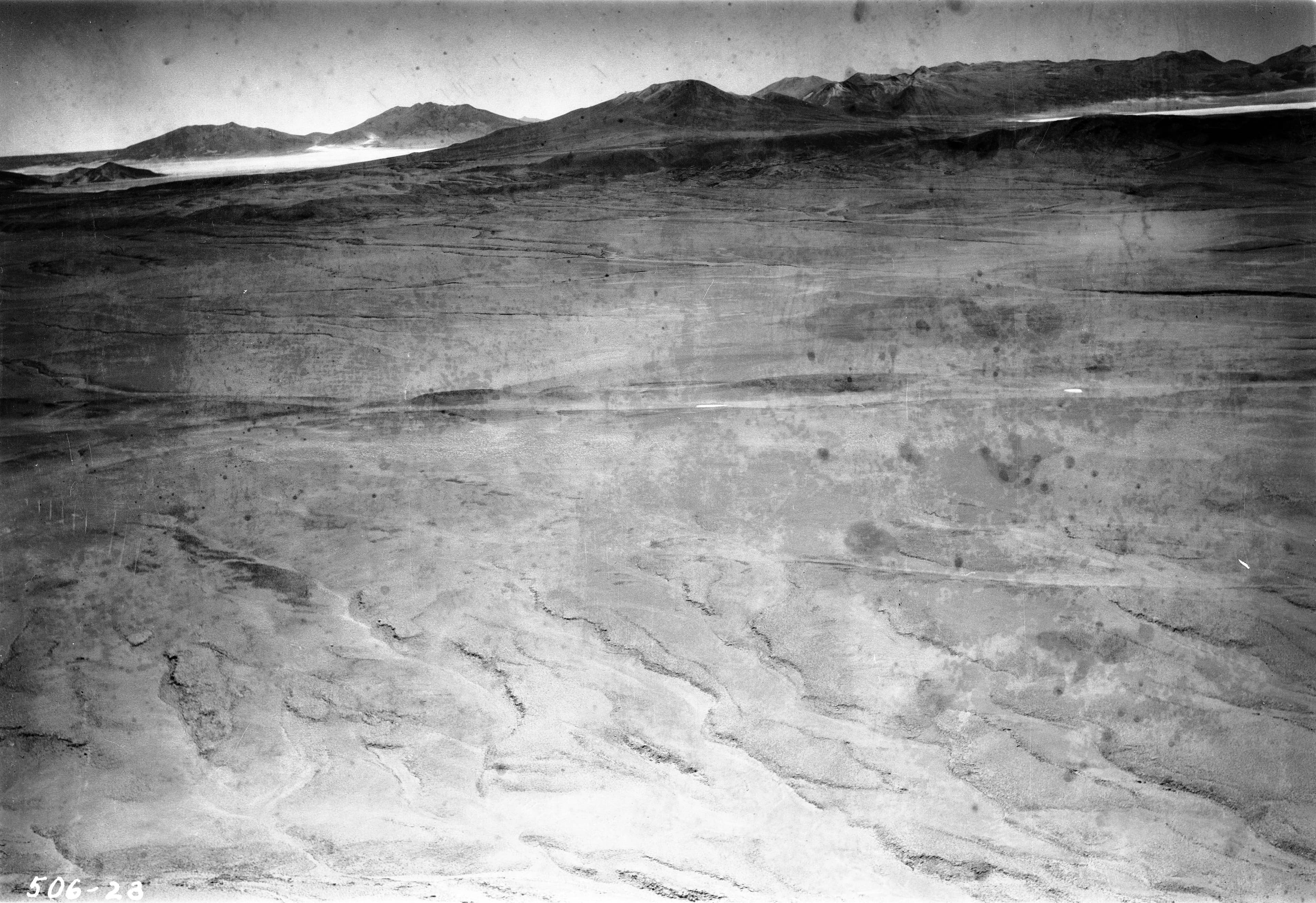 Vista aérea de la Quebrada de Quisma 1937.