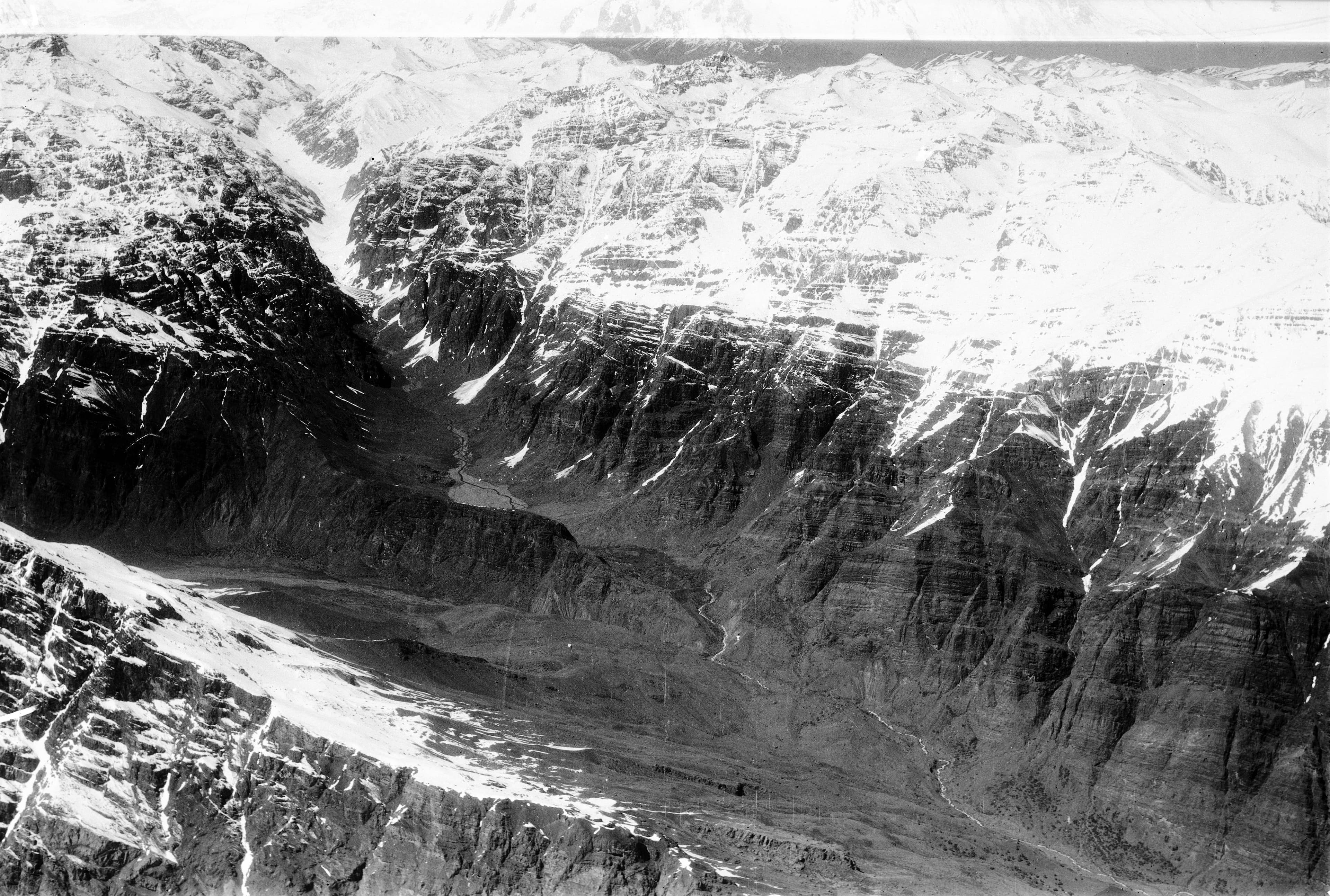 Vista aérea del Rio Blanco 1937.