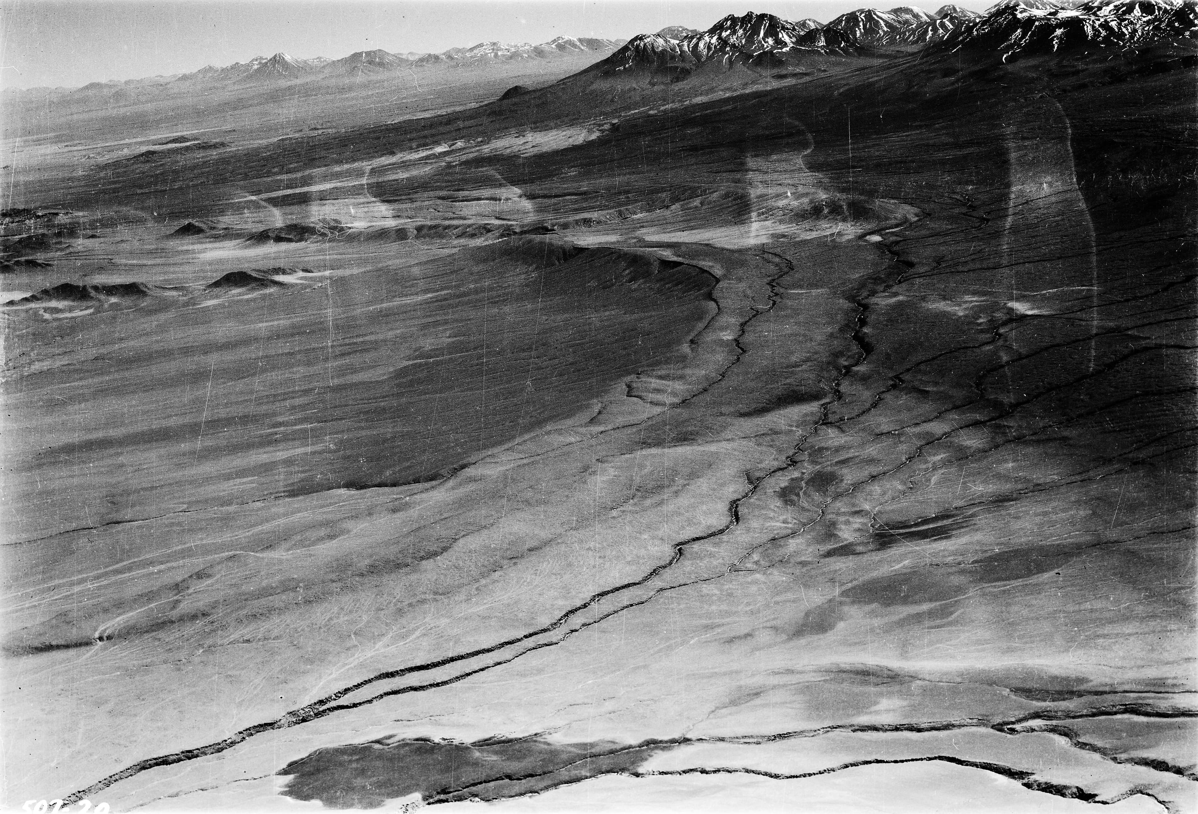 Vista aérea del Salar de Atacama 1937.