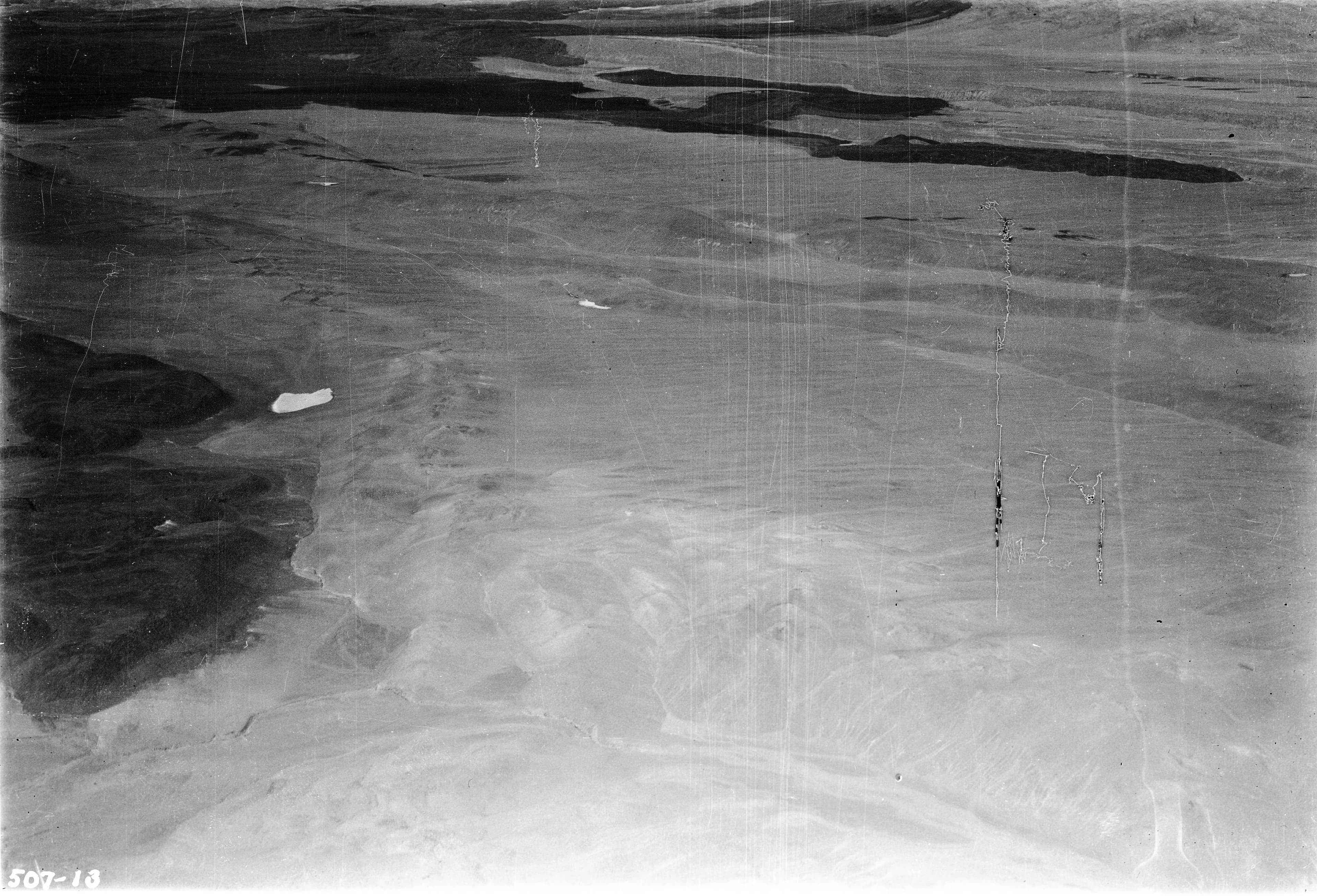 Vista aérea del Salar de Atacama 1937.