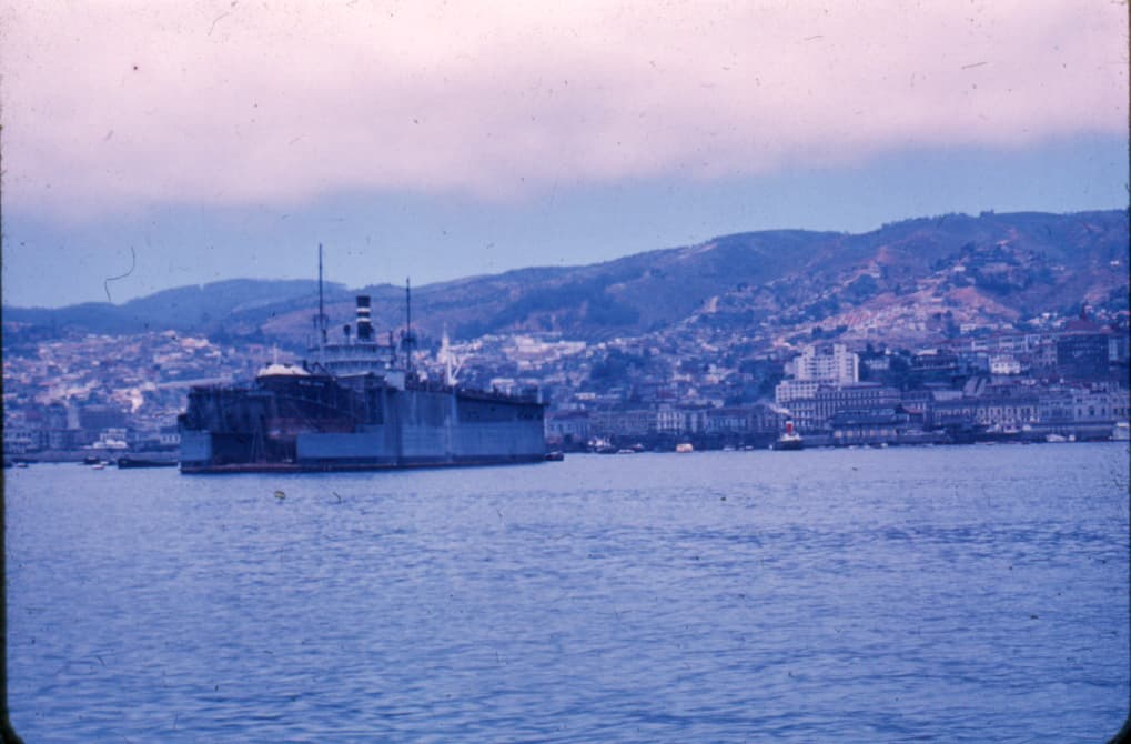 Valparaíso desde el mar, 1953