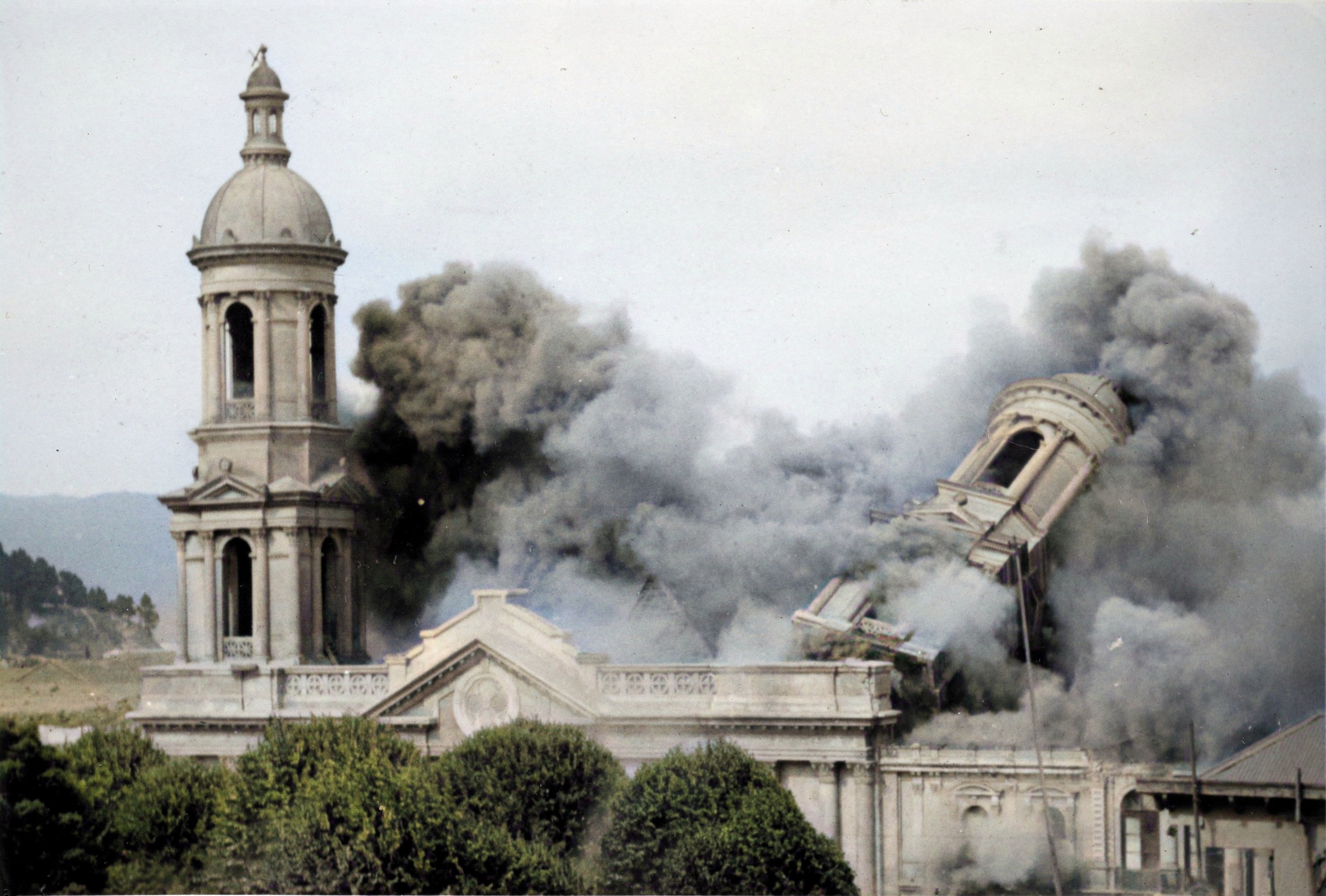Dinamitación de las torres de la Catedral de Concepción , 1939