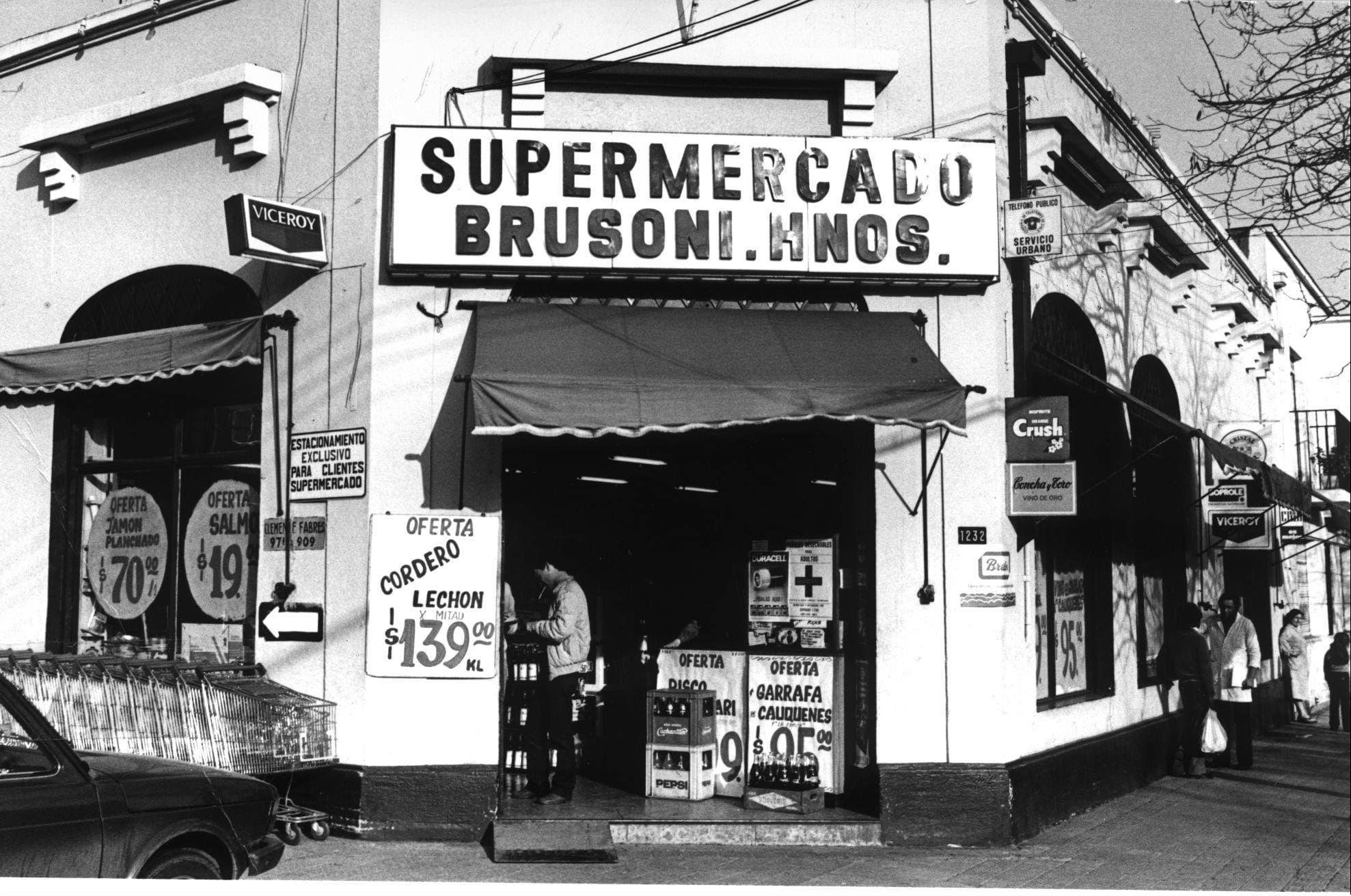 Supermercado Brusoni Hnos, Santiago, 1960