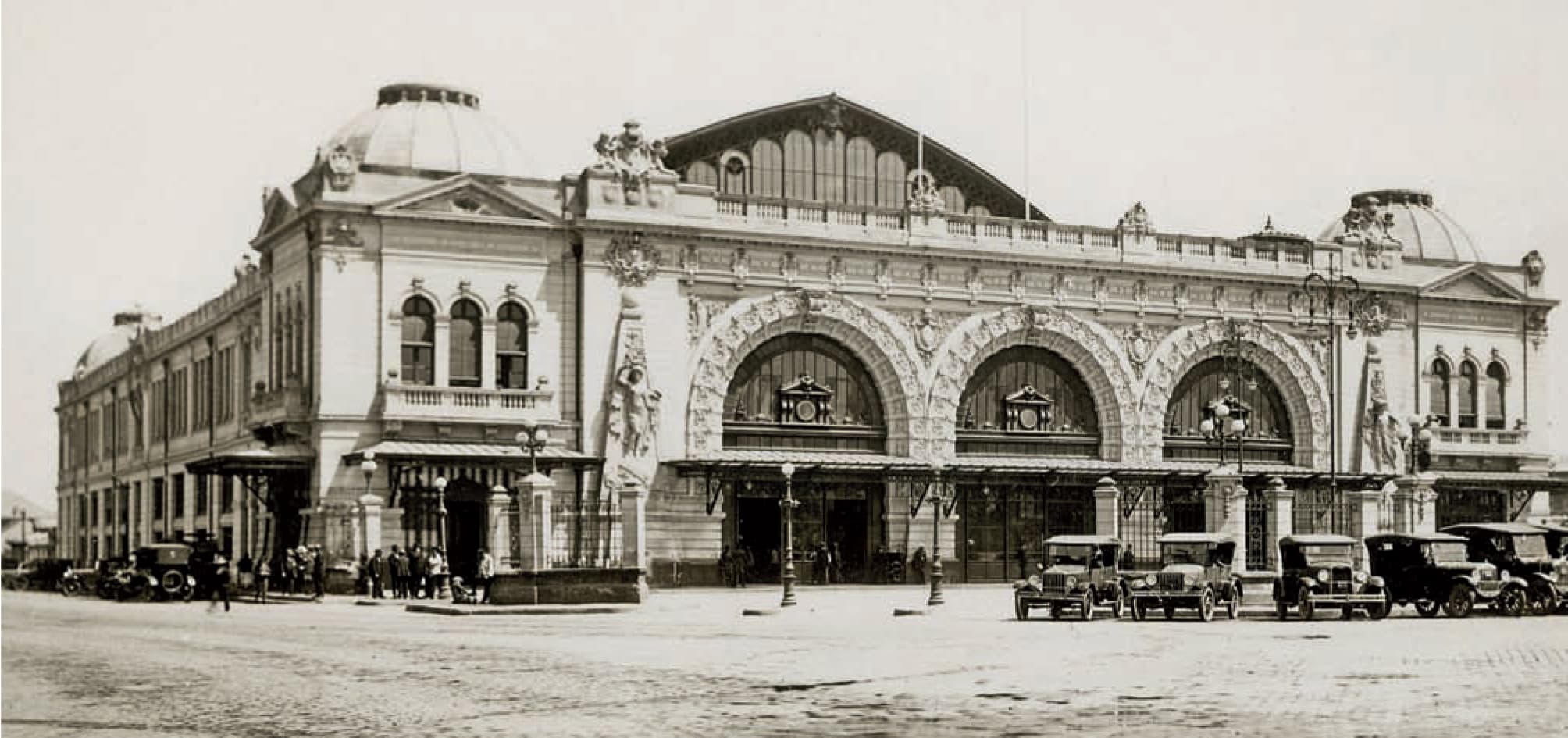 Estación Mapocho, Santiago durante el año 1920