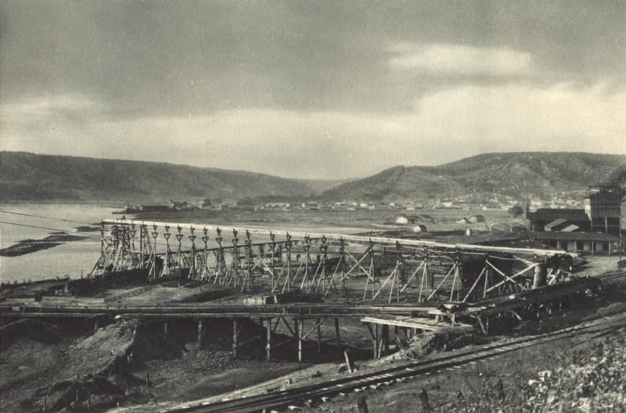 Puerto de Lebu en 1932