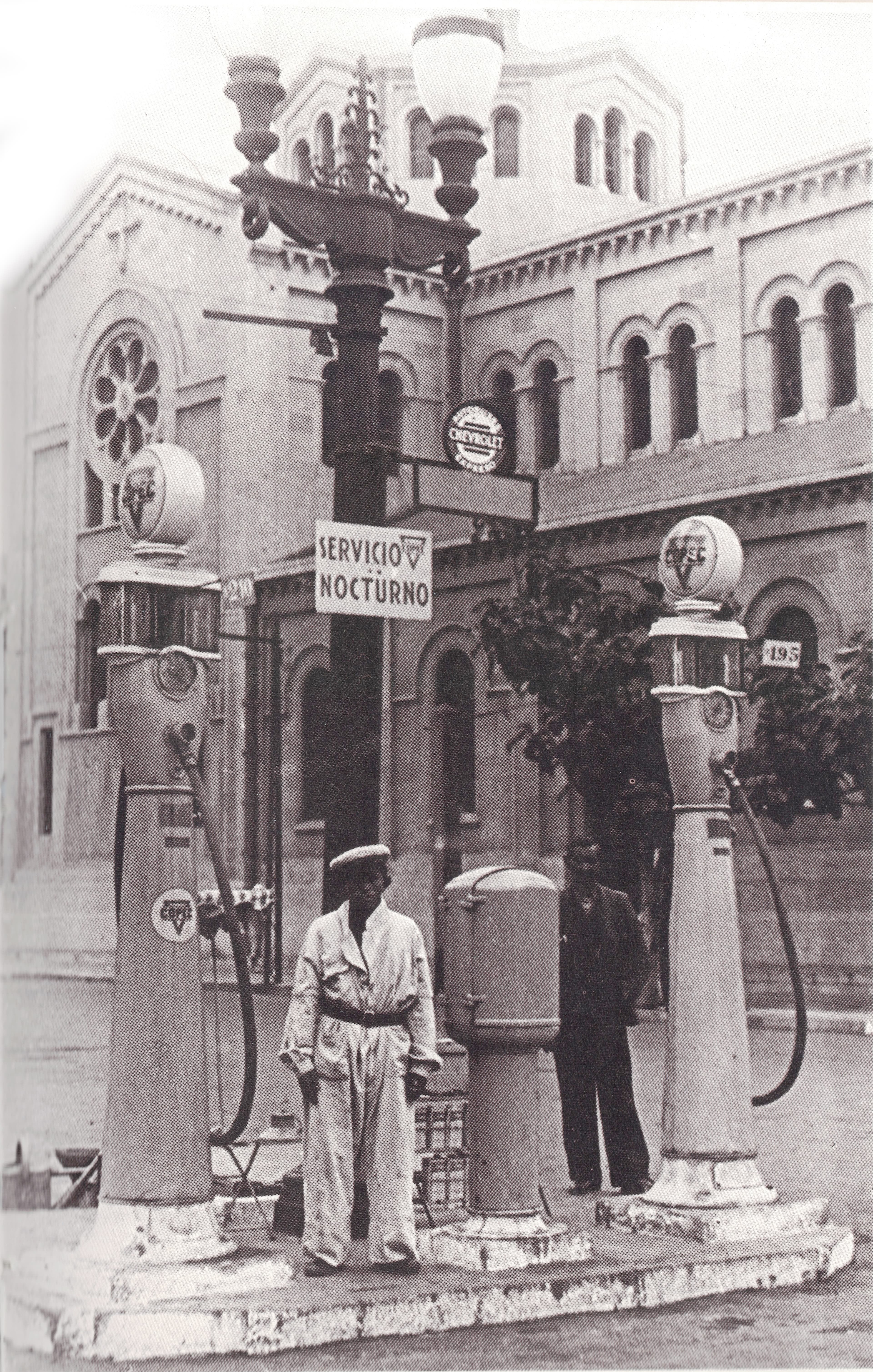 Bomba Copec en Viña del Mar, años 30