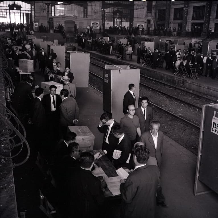 Sufragio Estación Mapocho en 1952