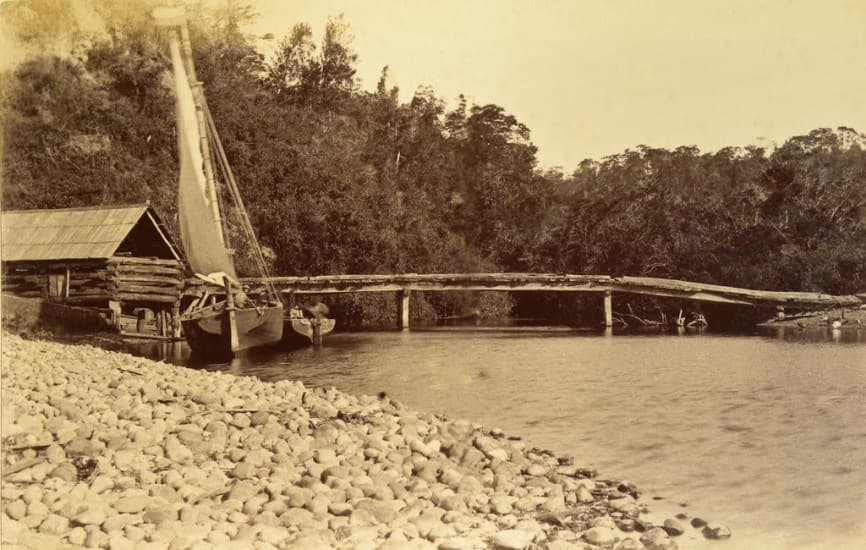 La Poza, Lago Llanquihue en 1893.