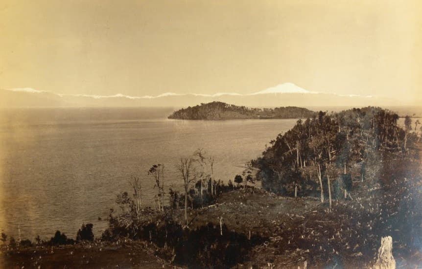 Lago Llanquihue desde Puerto Octay, 1893.