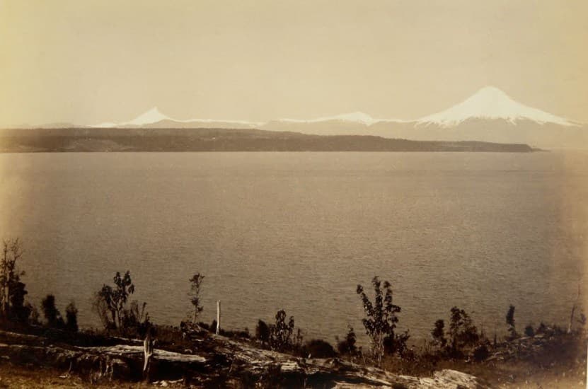 Lago Llanquihue y sus volcanes, 1893.