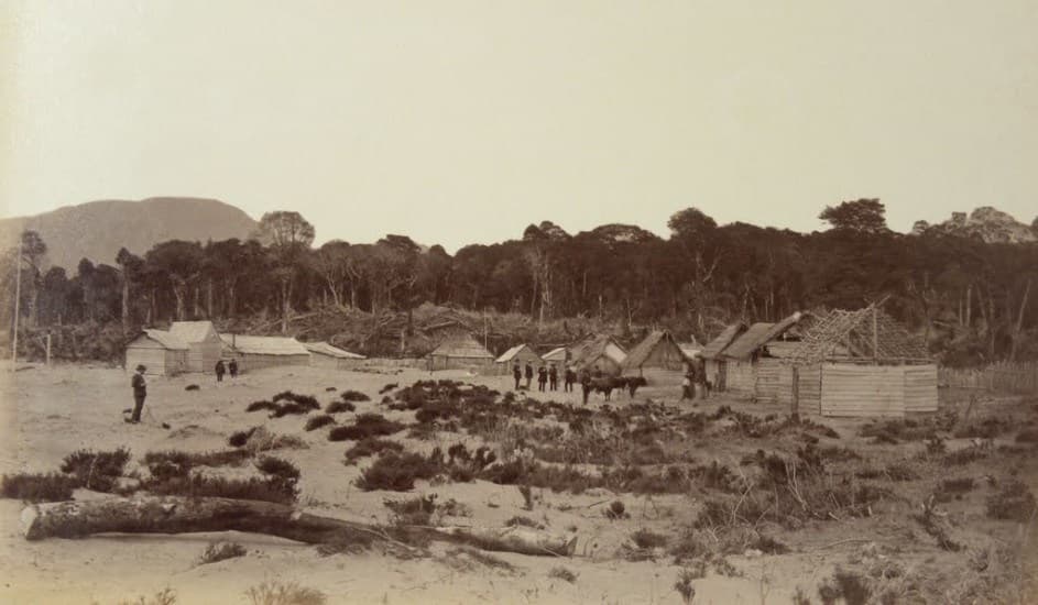 Vista a Palena desde el Norte en 1893.